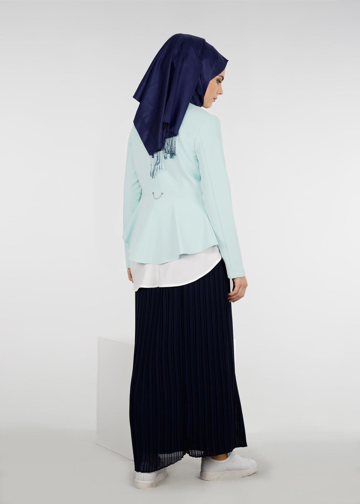 Tesettür giyim MAVİ 4223 ZOOM CEKET 36/42