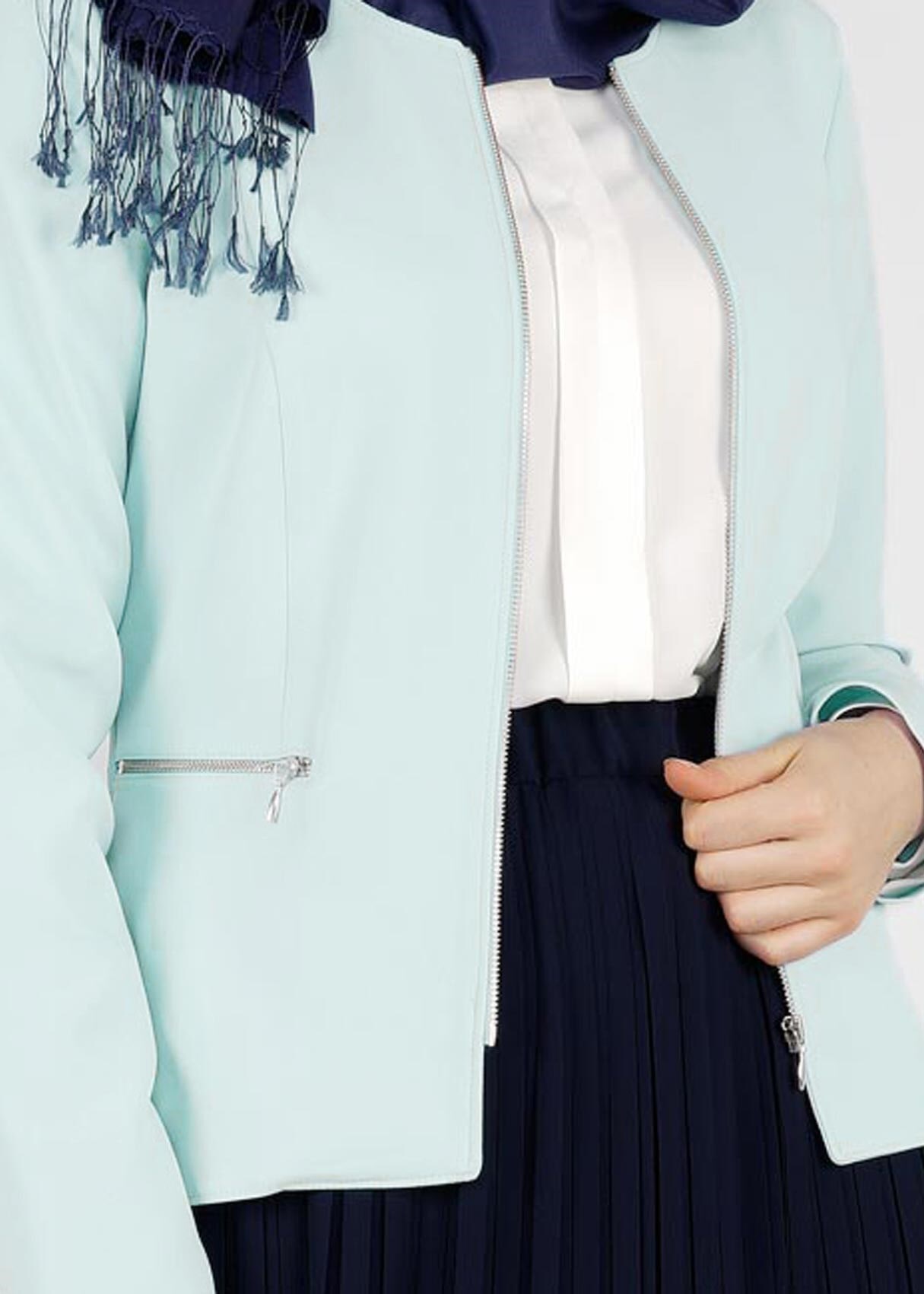 Tesettür giyim MAVİ 4223 ZOOM CEKET 36/42