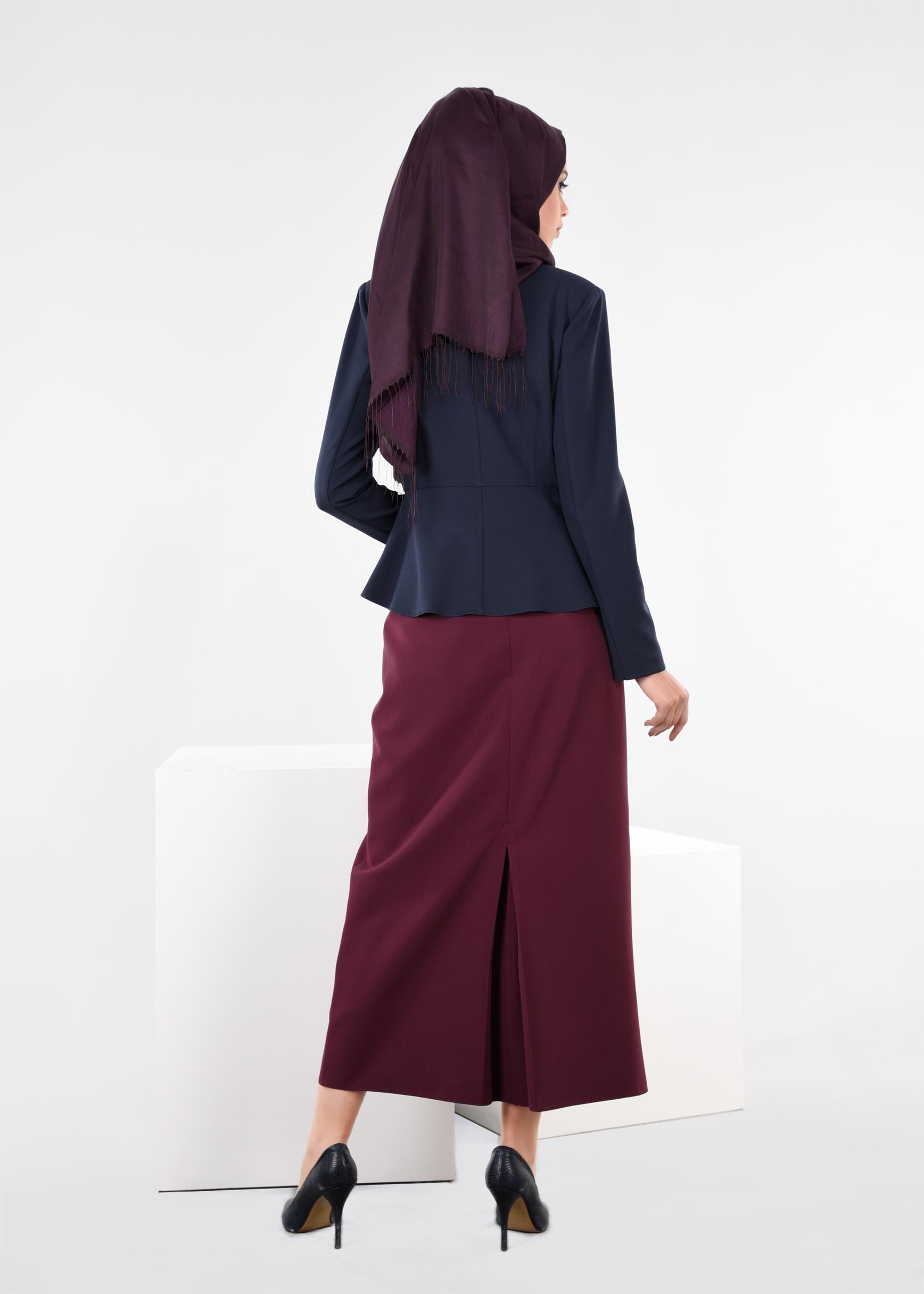 Tesettür giyim LACİVERT 4224 ZOOM CEKET 38/44 TEK36