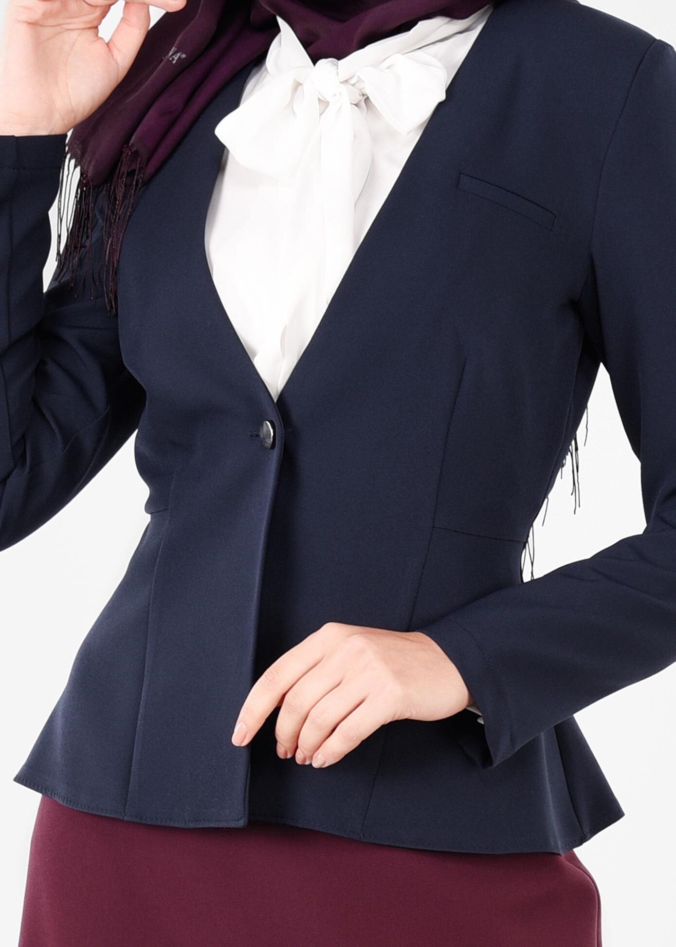 Tesettür giyim LACİVERT 4224 ZOOM CEKET 38/44 TEK36