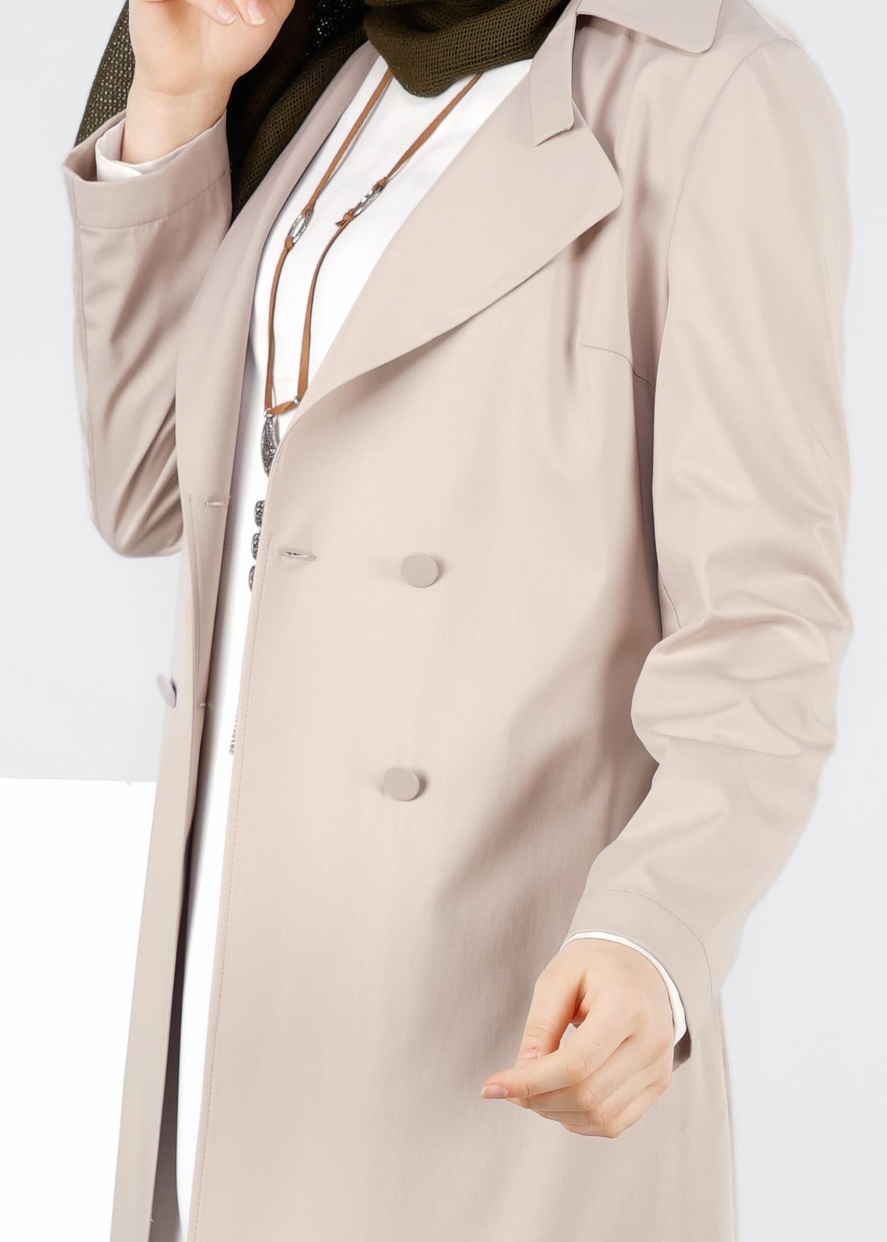 Tesettür giyim BEJ 4322 NADYA 43414 CEKET 38/44 TEK36