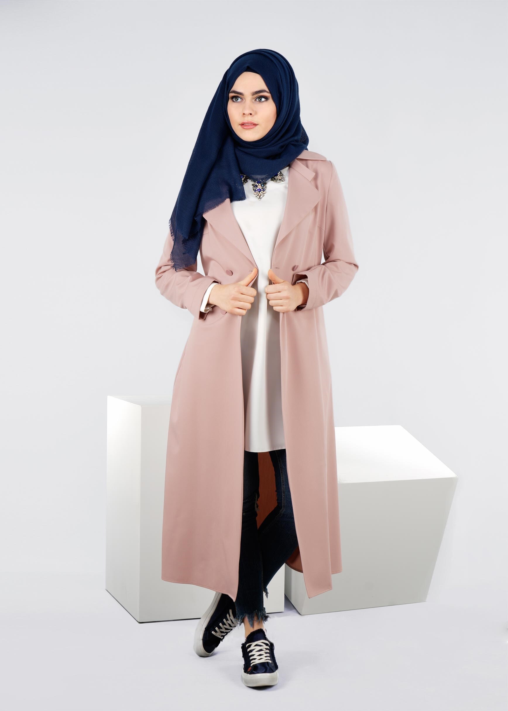 Tesettür giyim PUDRA 4322 NADYA 43414 CEKET 38/44 TEK36