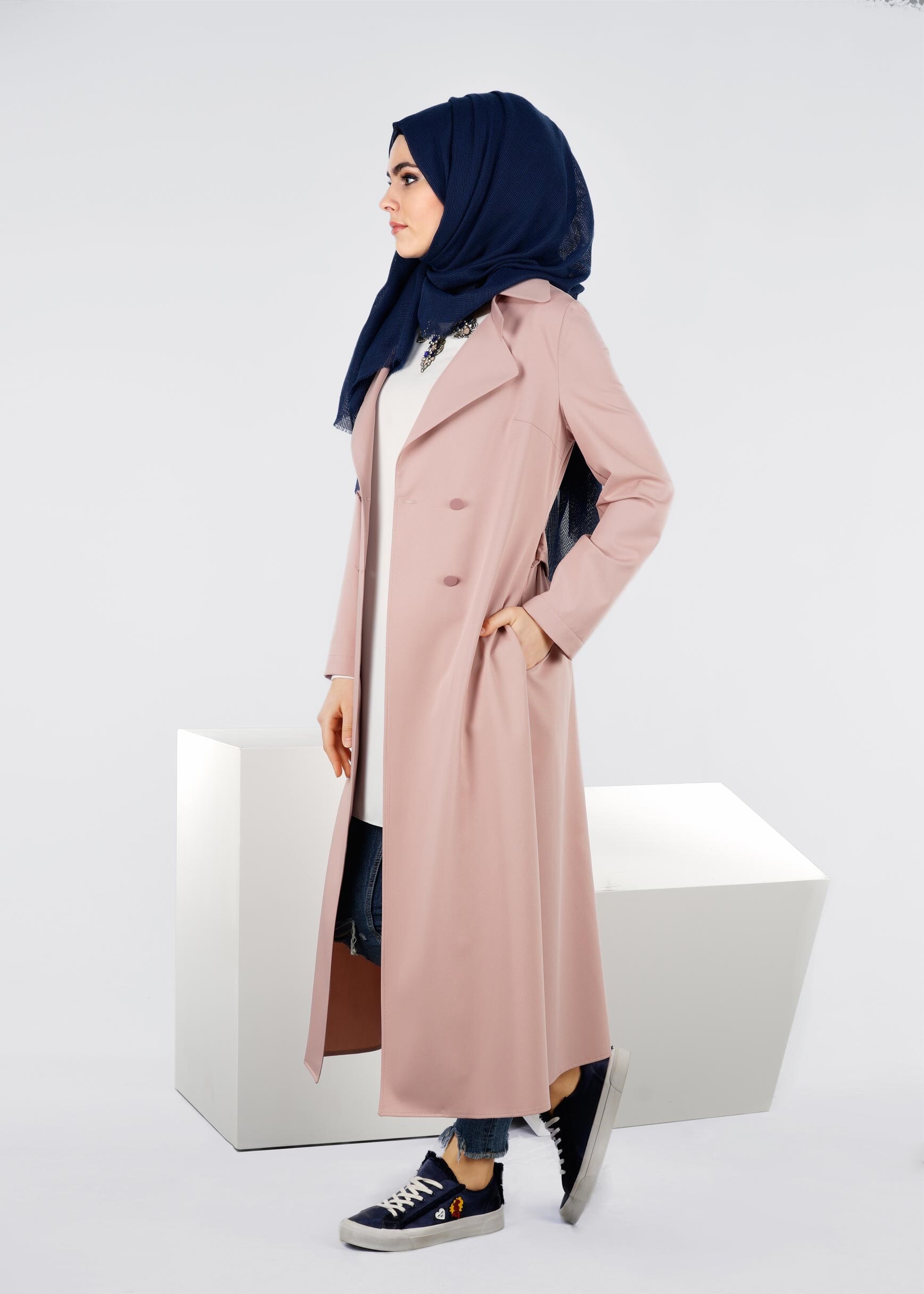 Tesettür giyim PUDRA 4322 NADYA 43414 CEKET 38/44 TEK36
