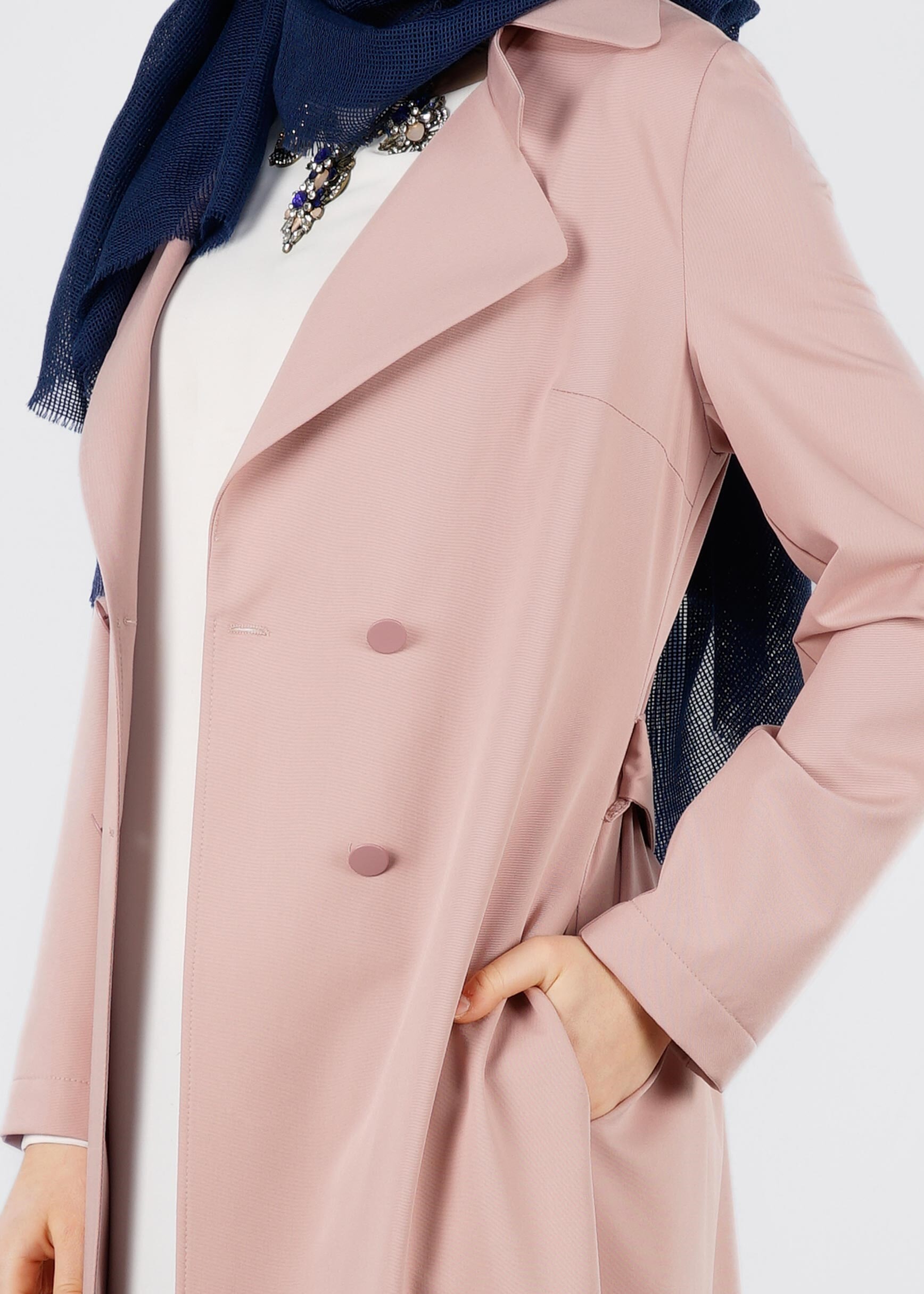 Tesettür giyim PUDRA 4322 NADYA 43414 CEKET 38/44 TEK36