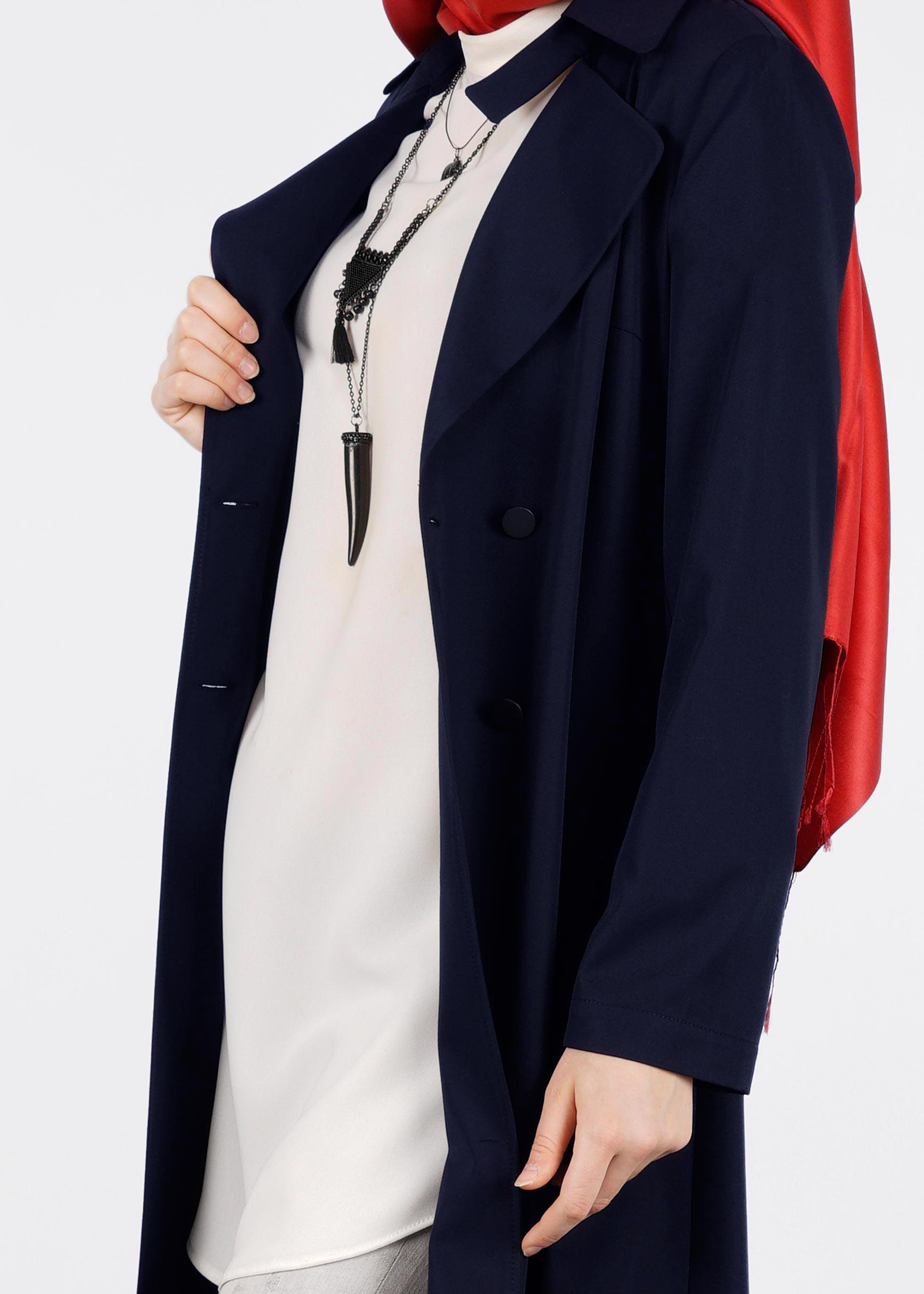 Tesettür giyim LACİVERT 4322 NADYA 43414 CEKET 38/44 TEK36