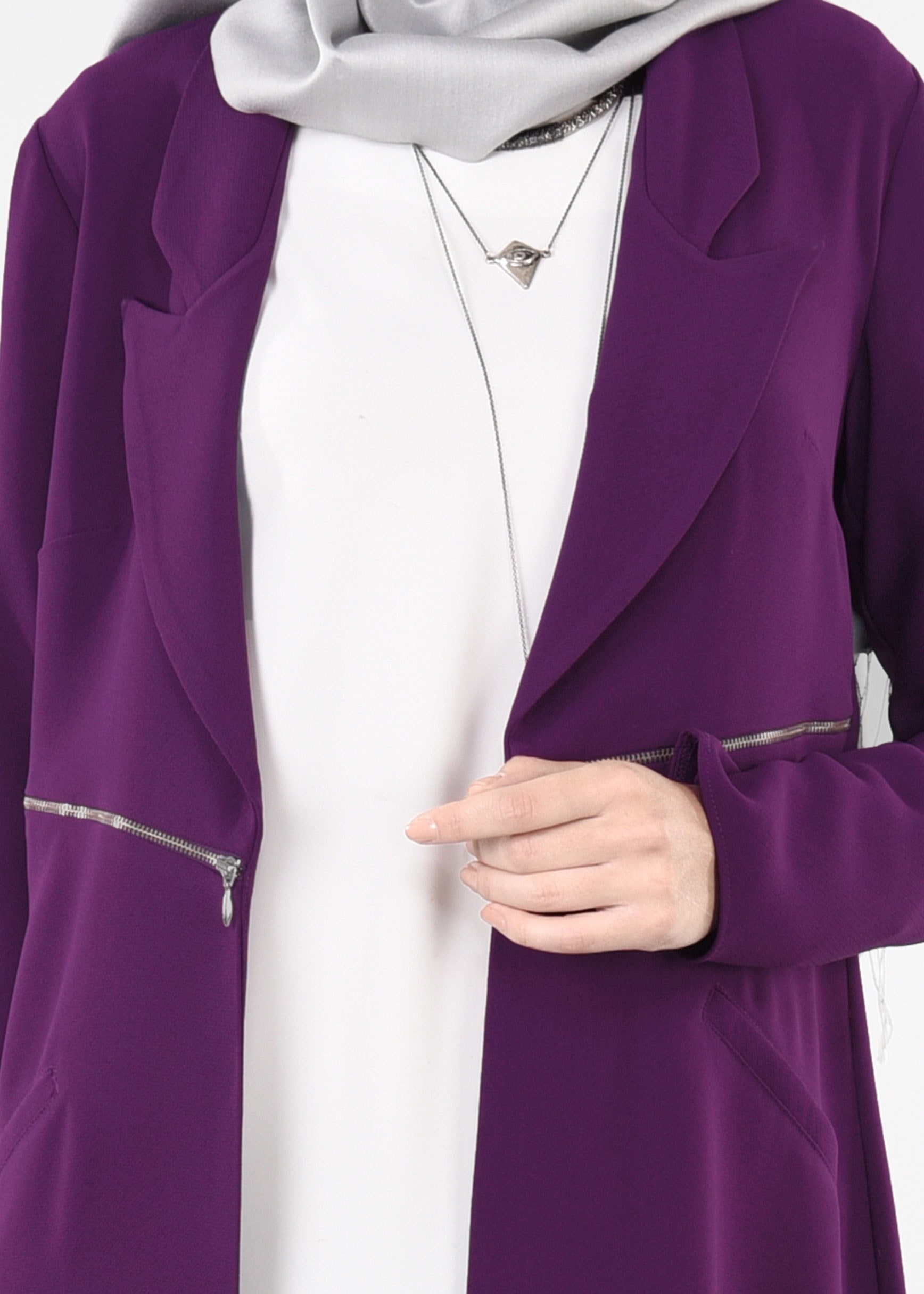 Tesettür giyim MOR 4351 ELVAN 3731 TESETTÜR CEKET 38/46 TEK40