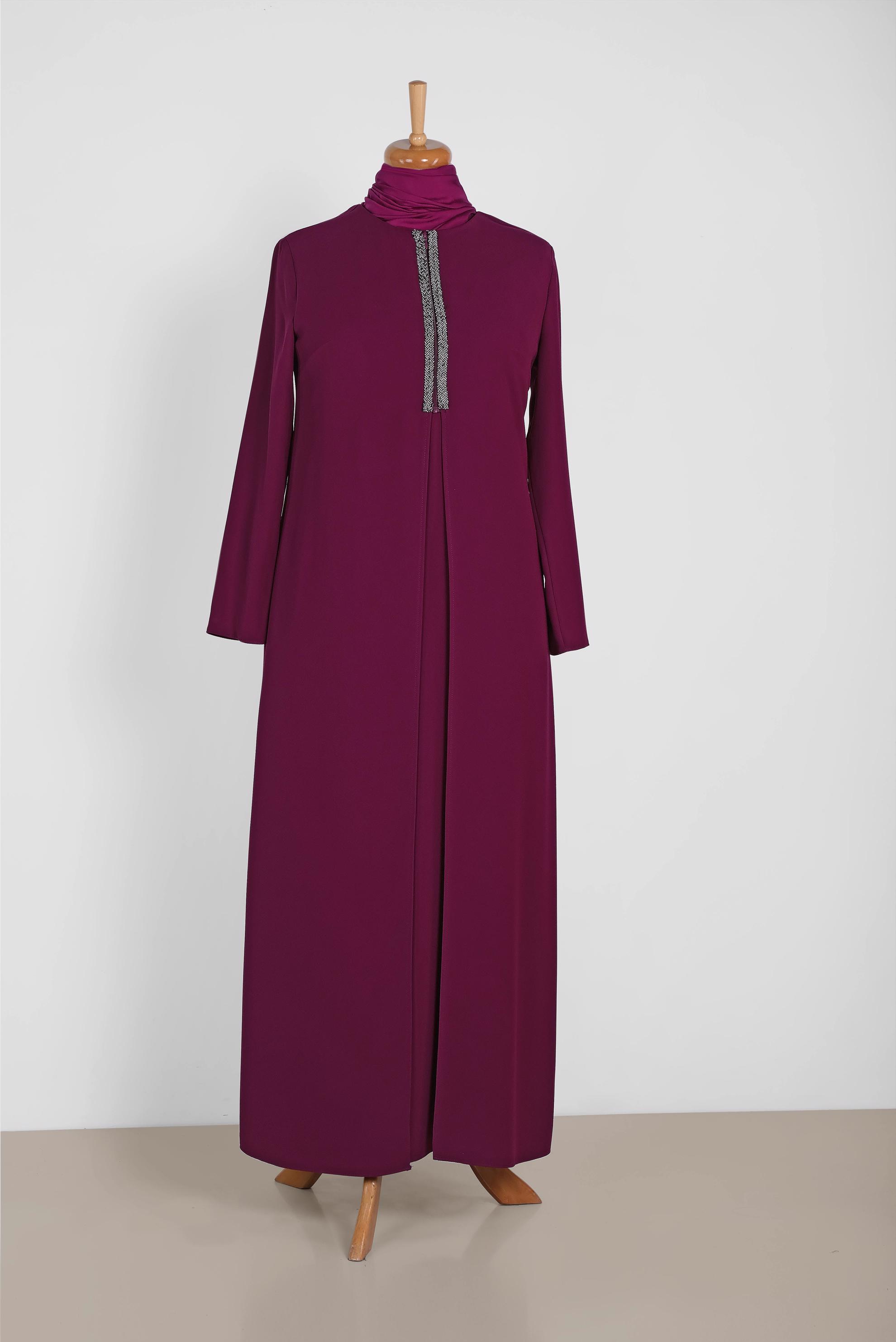 Tesettür giyim MÜRDÜM 2671 MARAL 5985 ELBİSE 44/50 TEK42