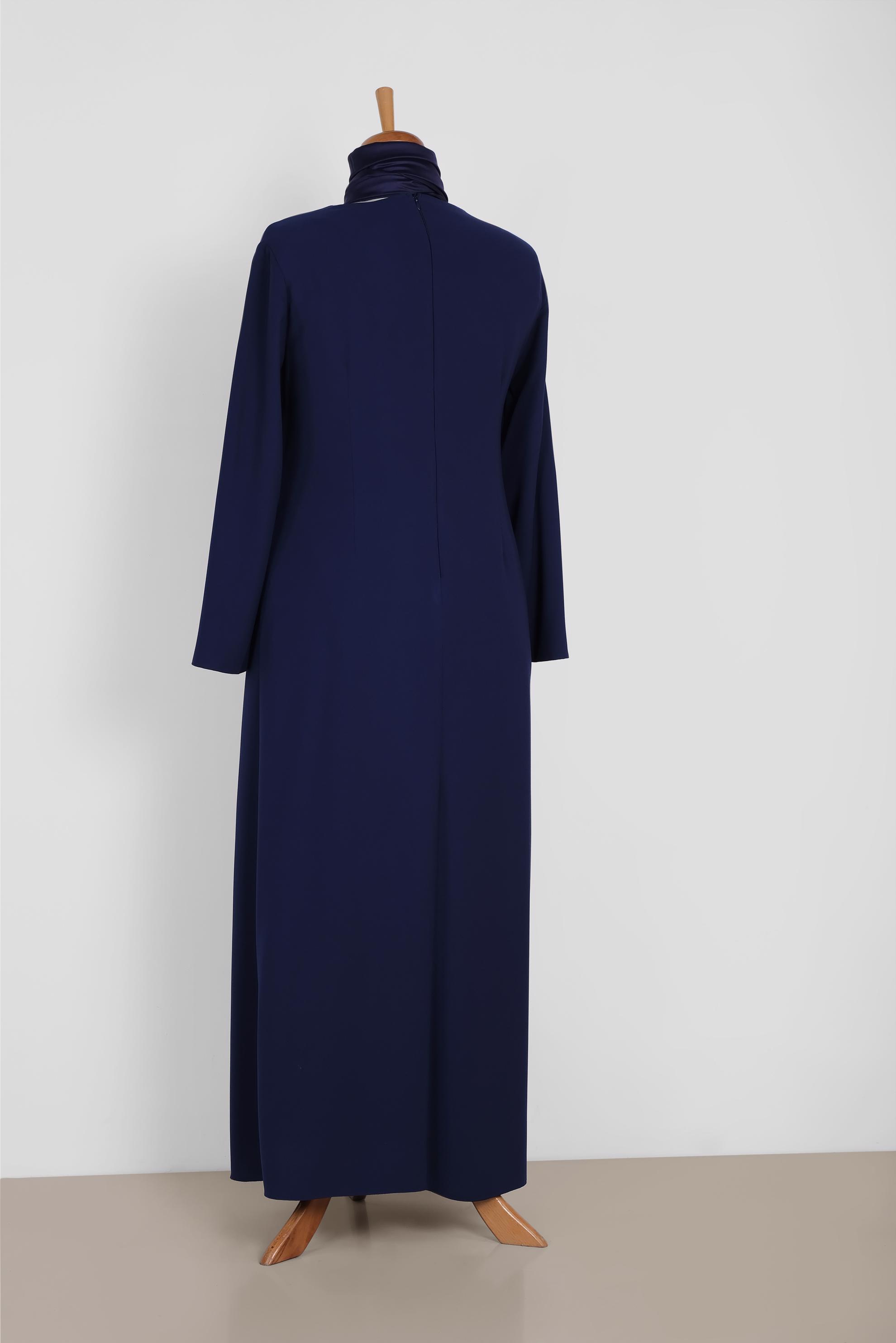 Tesettür giyim LACİVERT 2671 MARAL 5985 ELBİSE 44/50 TEK42