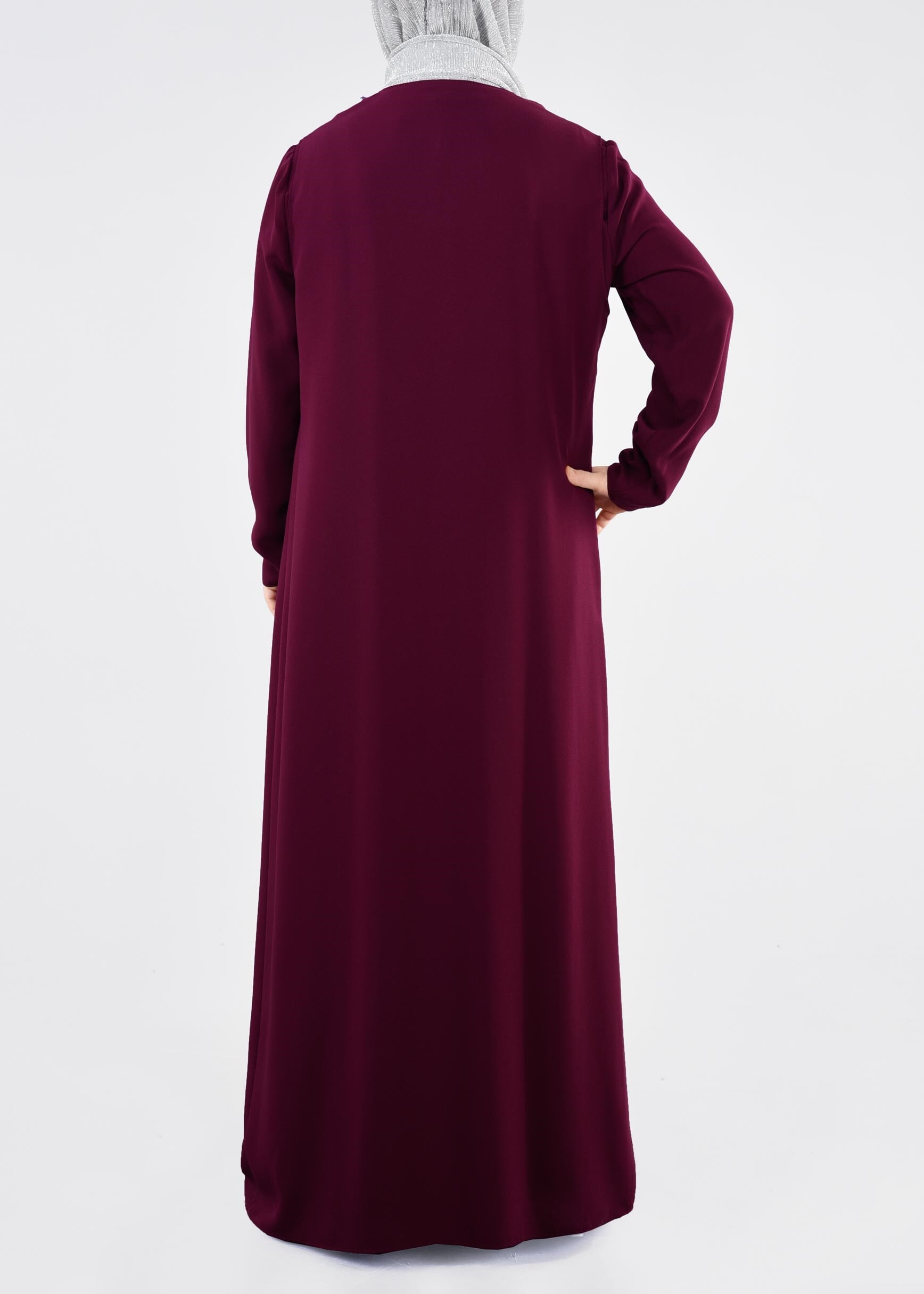 Tesettür giyim MÜRDÜM 2699 NİL CREP 2&prime;Lİ ELBİSE 44/52 TEK46