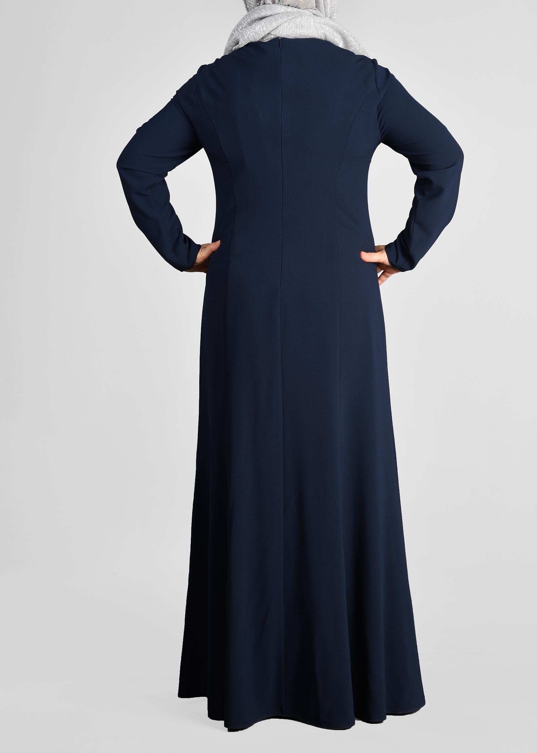 Tesettür giyim LACİVERT 2700 CAMİLA 6385 ELBİSE 44/48 TEK42