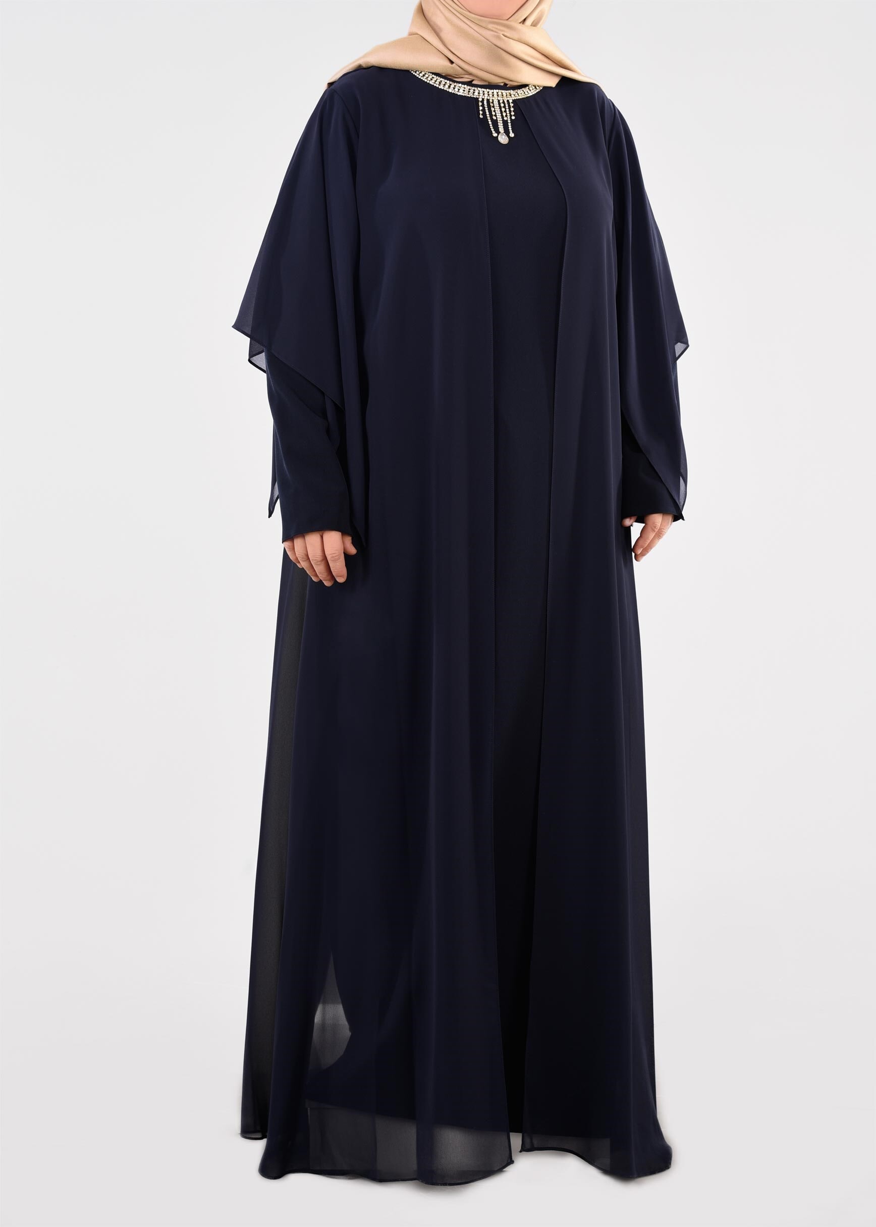 Hijab clothing NAVY BLUE 2725 NEW LOREN ELBİSE 46/52