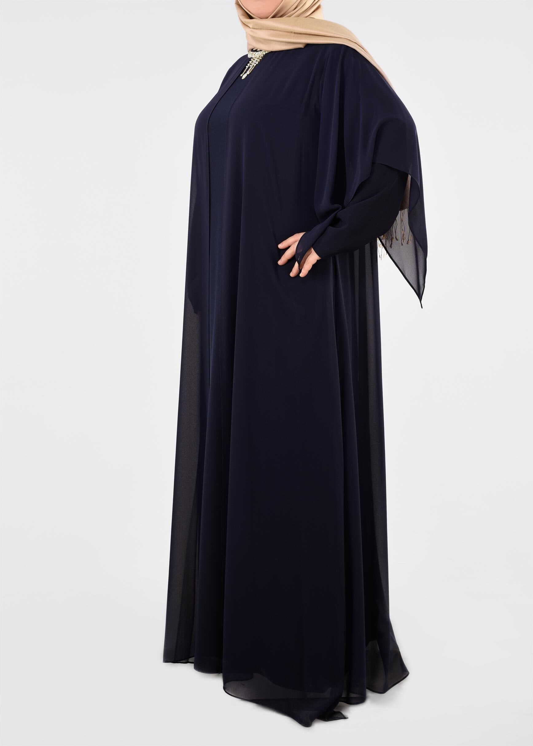 Hijab clothing NAVY BLUE 2725 NEW LOREN ELBİSE 46/52