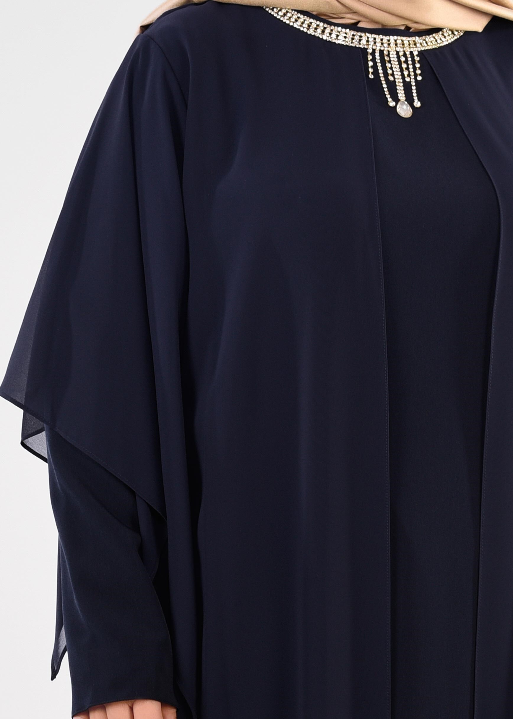 Hijab clothing NAVY BLUE 2725 NEW LOREN ELBİSE 46/52