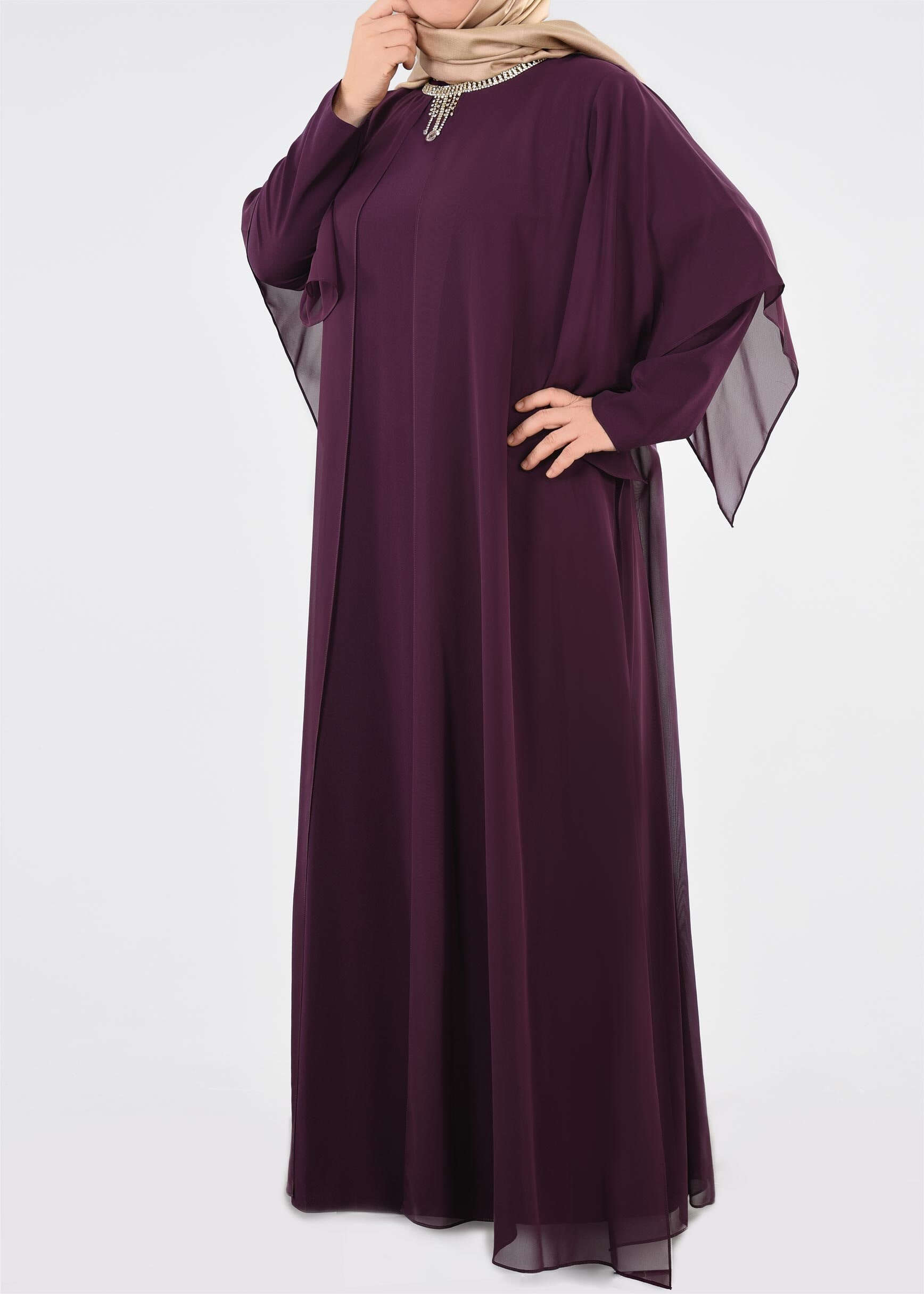 Tesettür giyim MÜRDÜM 2725 NEW LOREN ELBİSE 46/52
