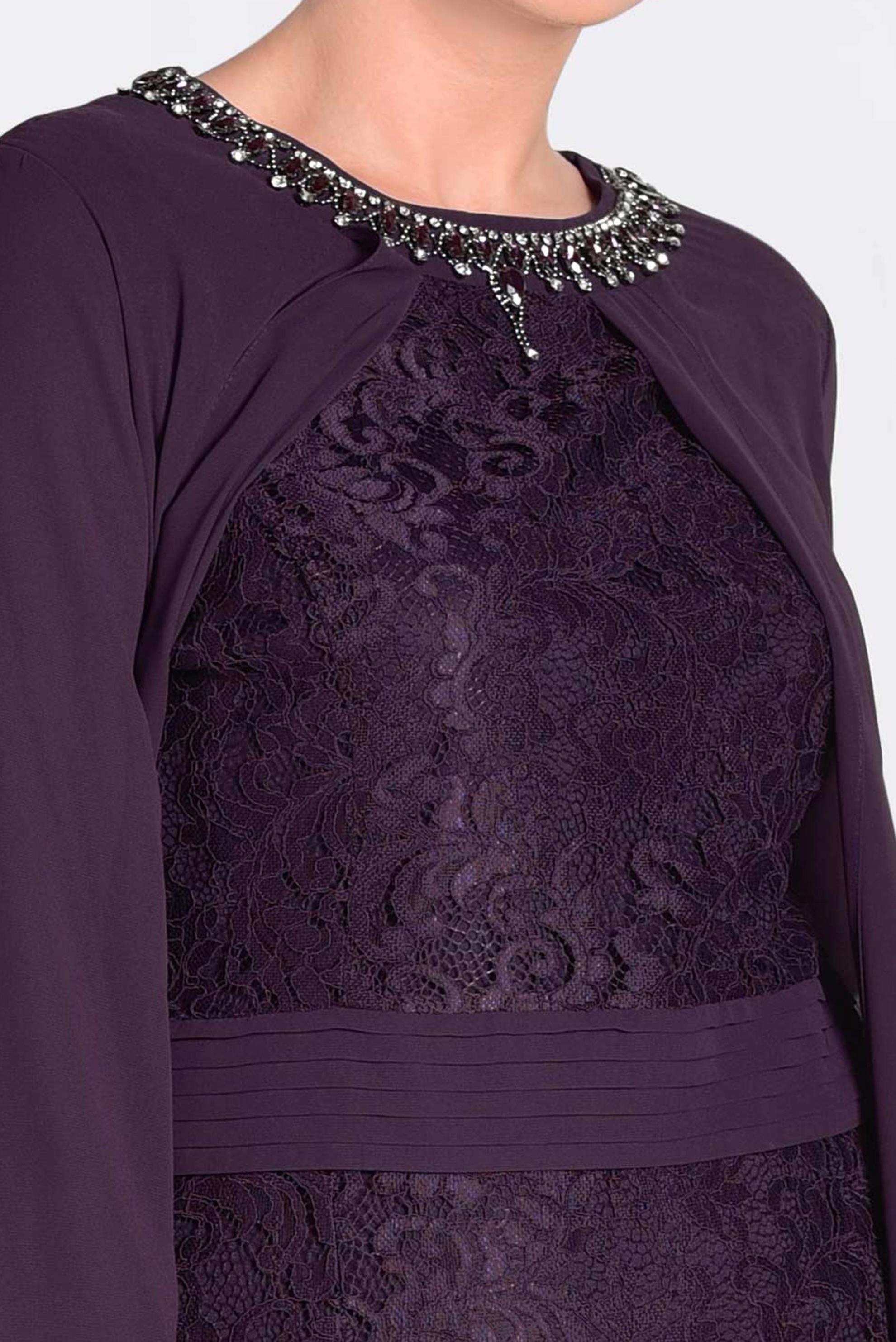 Tesettür giyim MÜRDÜM 2727 NEW MULTİ ŞİFON ELBİSE 46/52