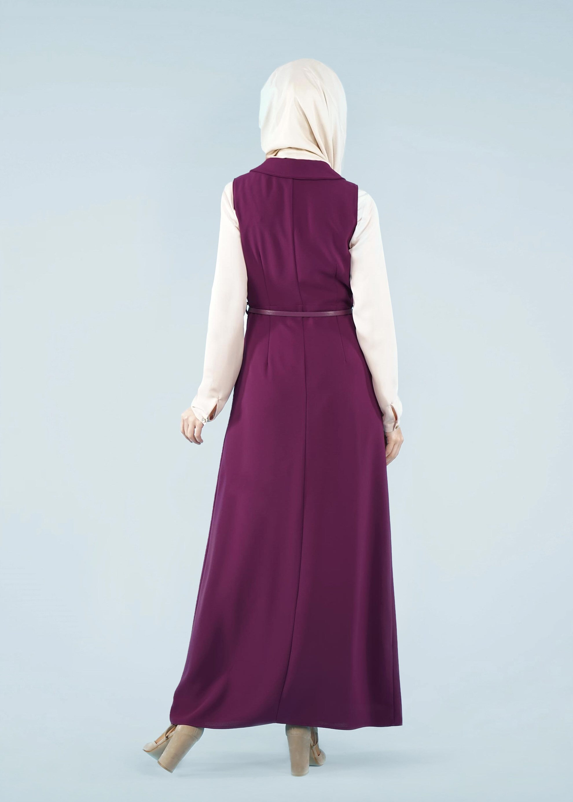 Tesettür giyim MOR 4093 ELVAN 3731 2&prime;Lİ ELBİSE 38/44 TEK38-36