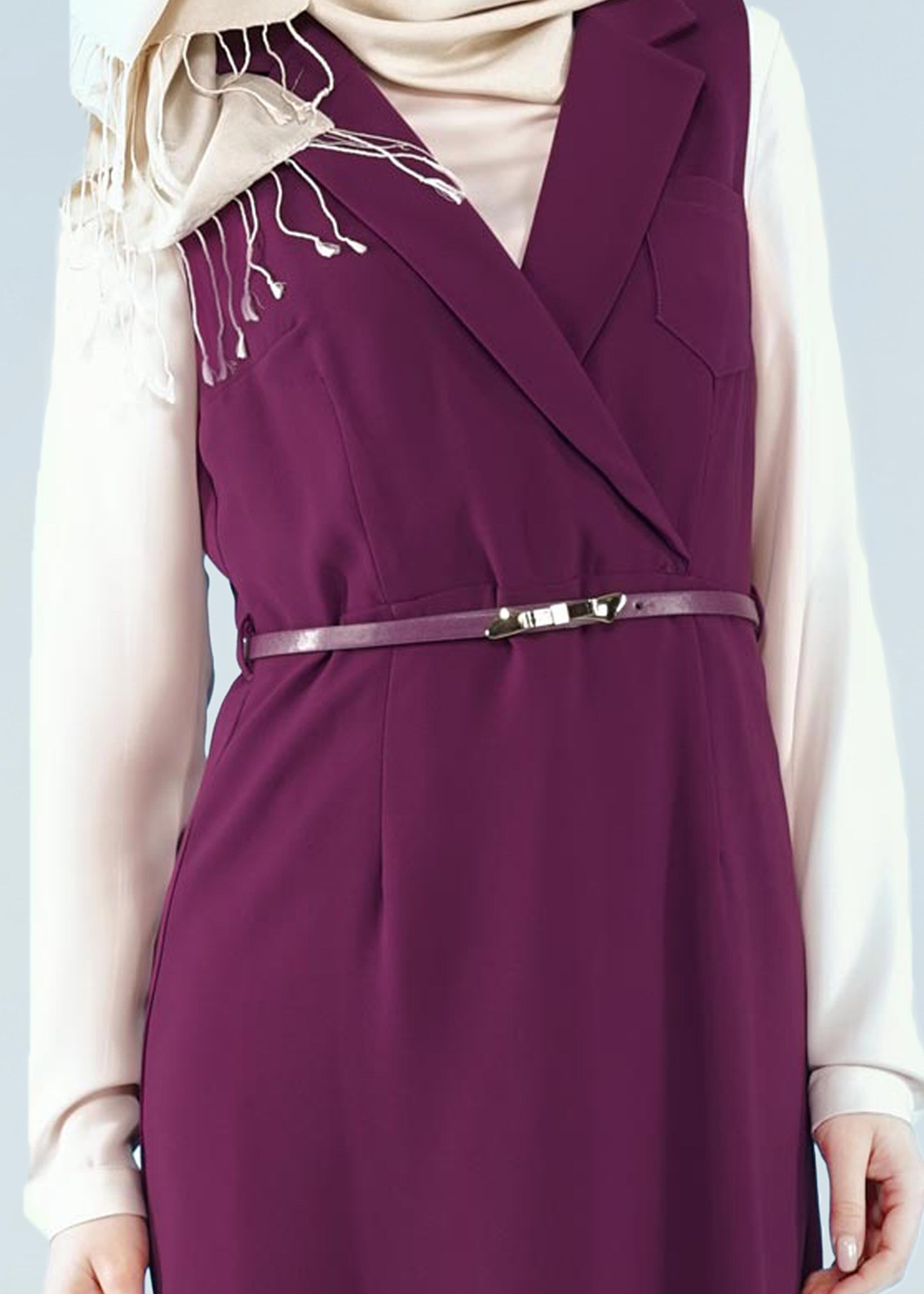 Tesettür giyim MOR 4093 ELVAN 3731 2&prime;Lİ ELBİSE 38/44 TEK38-36