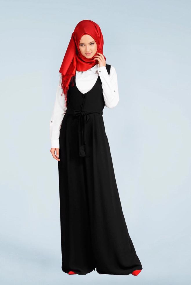 Hijab clothing BLACK 4101 DOLMABAHÇE 2&prime;Lİ TULUM 38/42 TEK38 - ALVİNA
