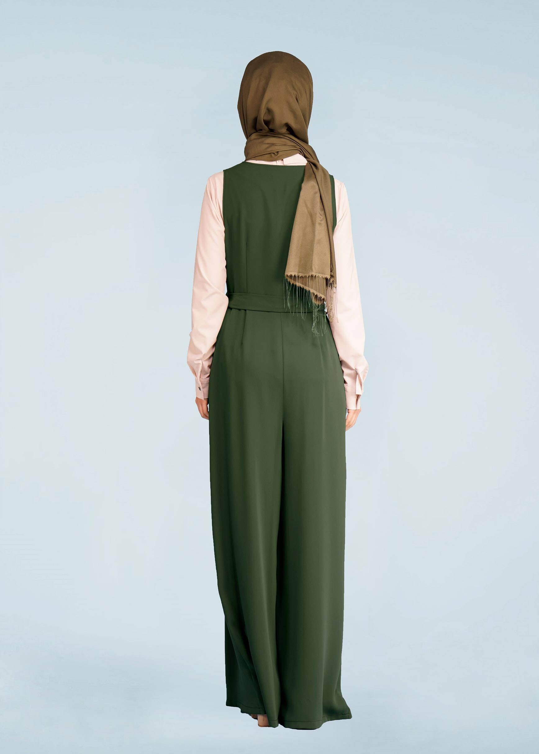 Tesettür giyim HAKİ 4101 DOLMABAHÇE 2&prime;Lİ TULUM 38/42 TEK38