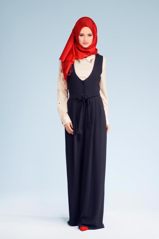 Hijab clothing NAVY BLUE 4101 DOLMABAHÇE 2&prime;Lİ TULUM 38/42 TEK38 - ALVİNA