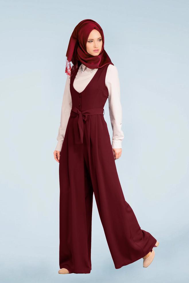 Vêtements hijab ROUGE BORDEAUX 4101 DOLMABAHÇE 2&prime;Lİ TULUM 38/42 TEK38 - ALVİNA