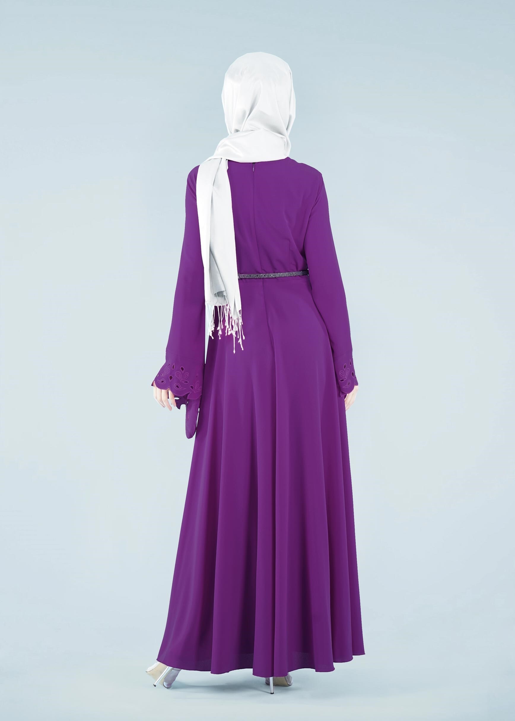 Tesettür giyim MOR 4113 CRİSS ELBİSE 38/46 TEK40-42