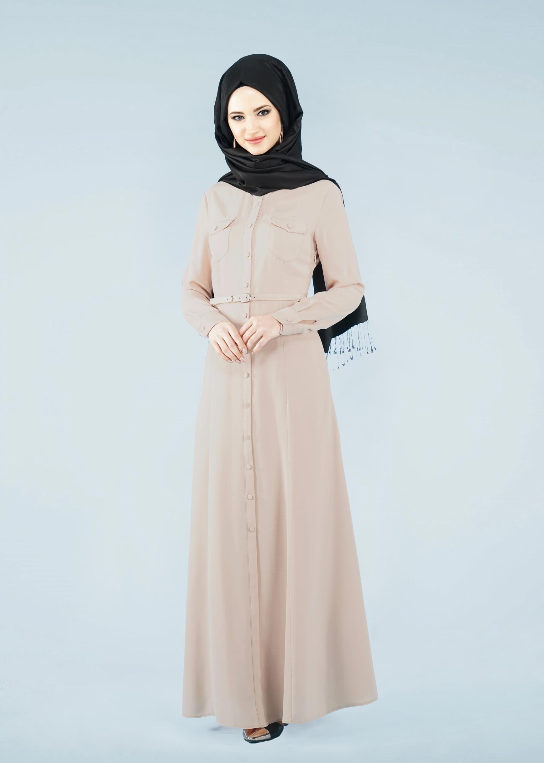 Tesettür giyim BEJ 4122 7785 Tesettür Elbise 38/44 TEK40