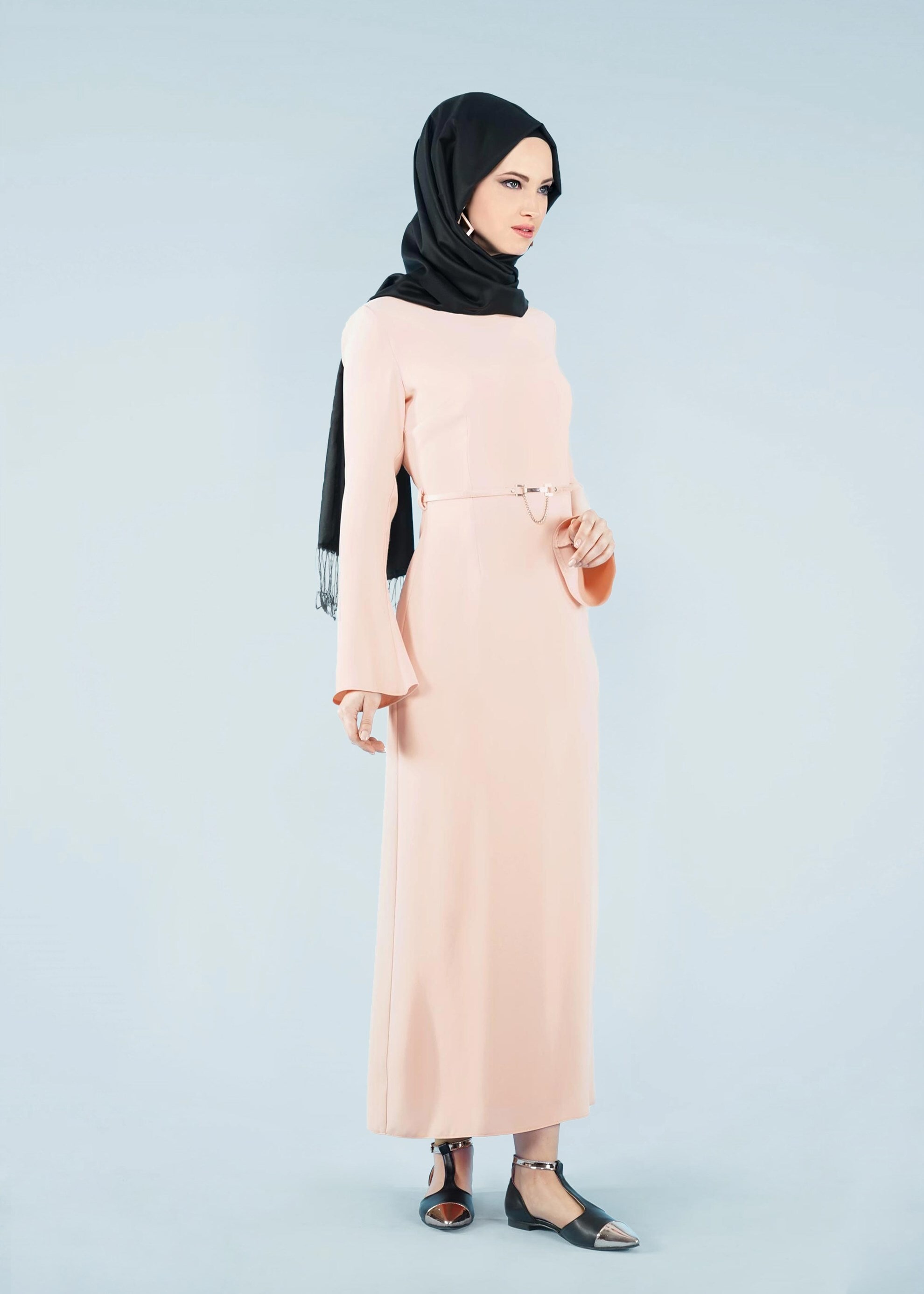 Tesettür giyim PUDRA 4194 NEW SUZANNA ELBİSE 38/44 TEK40