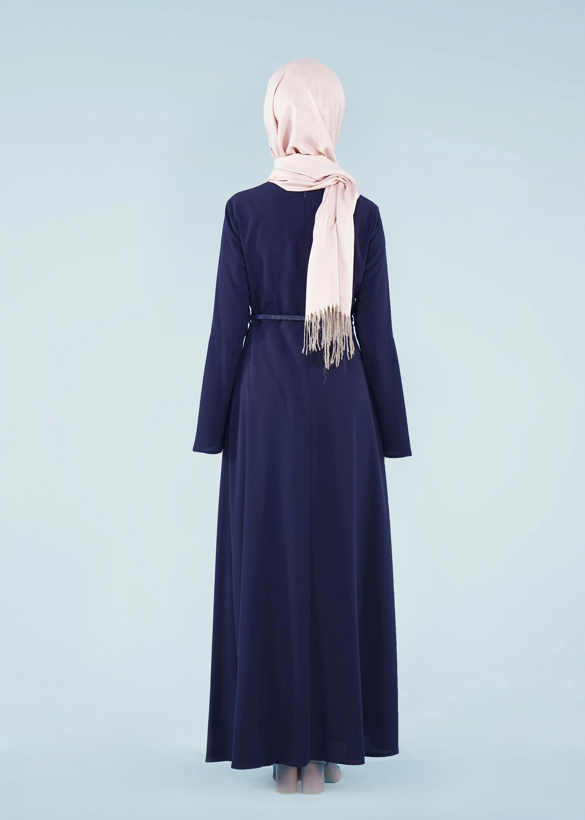 Tesettür giyim LACİVERT 4197 CRİSS ELBİSE 38/46 TEK40