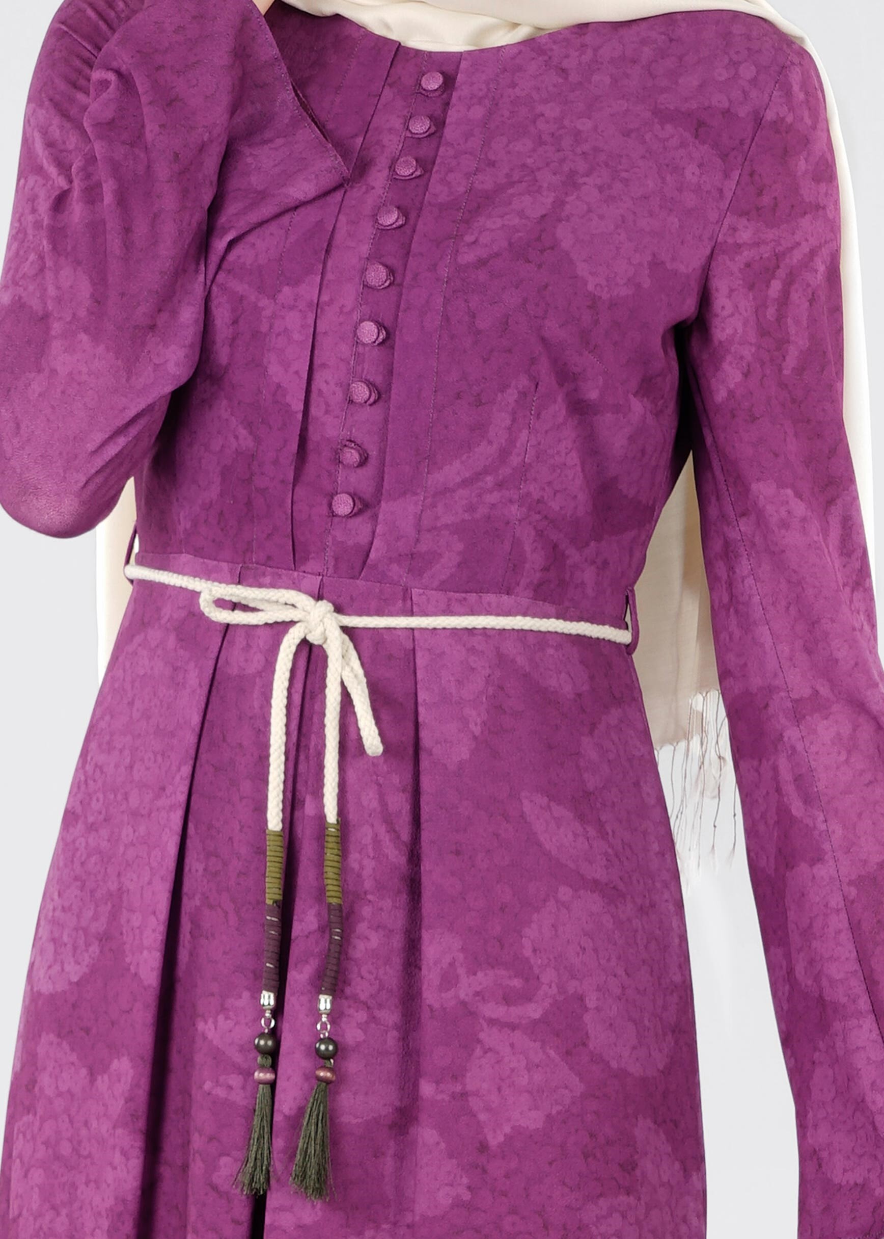 Tesettür giyim MOR 4198 KOBE 20142 TESETTÜR ELBİSE 38/46 TEK40