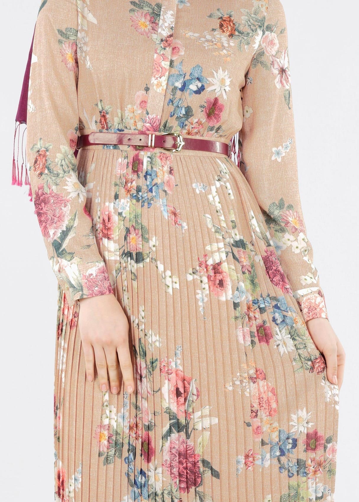 Tesettür giyim PUDRA 4230 MAGLİA 10916 ELBİSE 38/44 TEK40