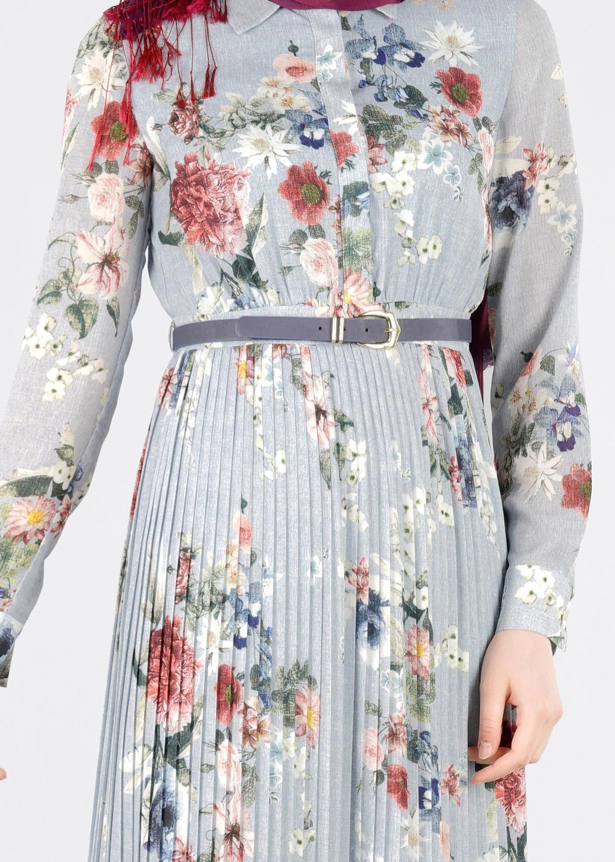 Tesettür giyim MAVİ 4230 MAGLİA 10916 ELBİSE 38/44 TEK40