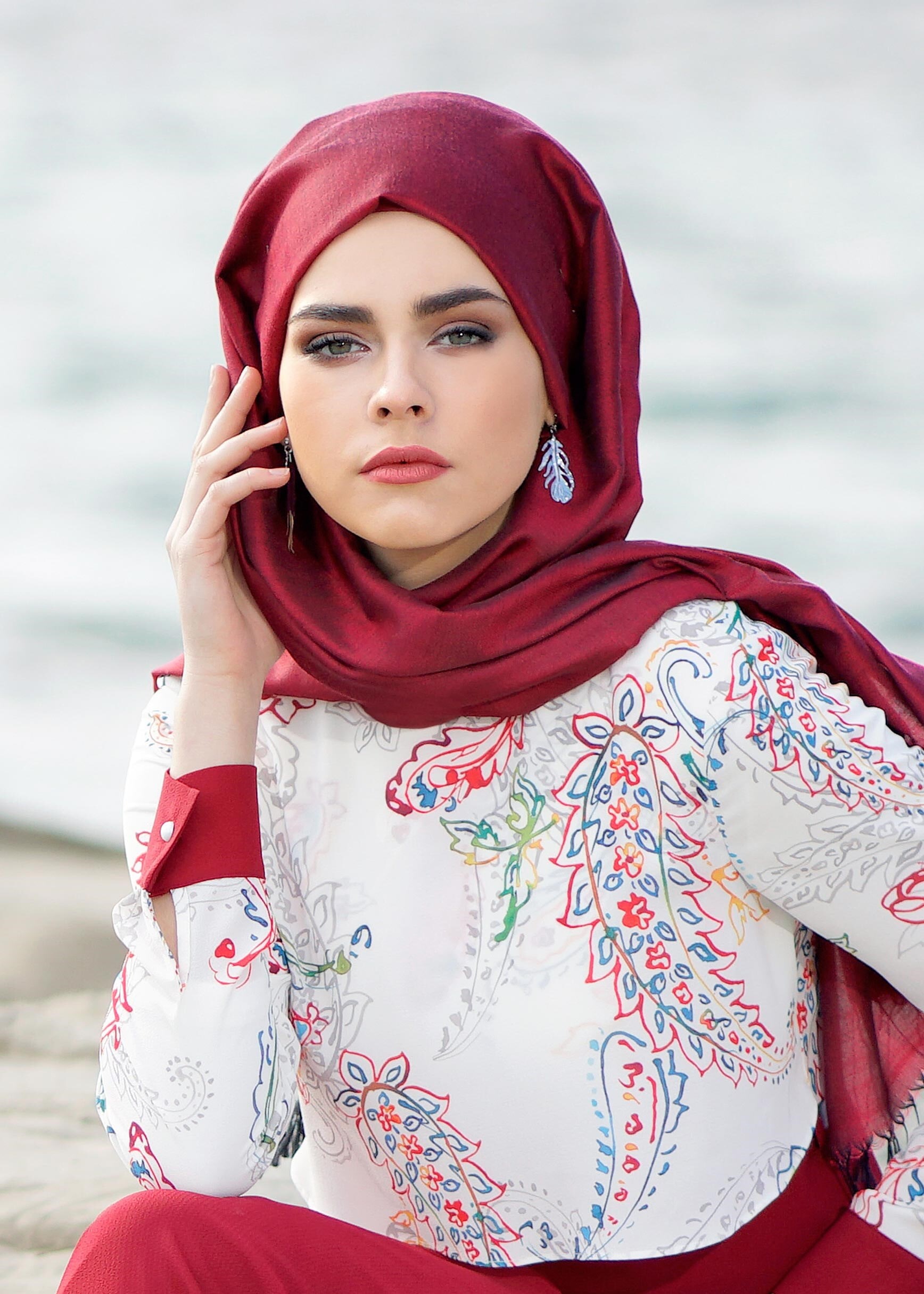 Tesettür giyim TURUNCU 4255 KOBE 2040 ELBİSE 38/44