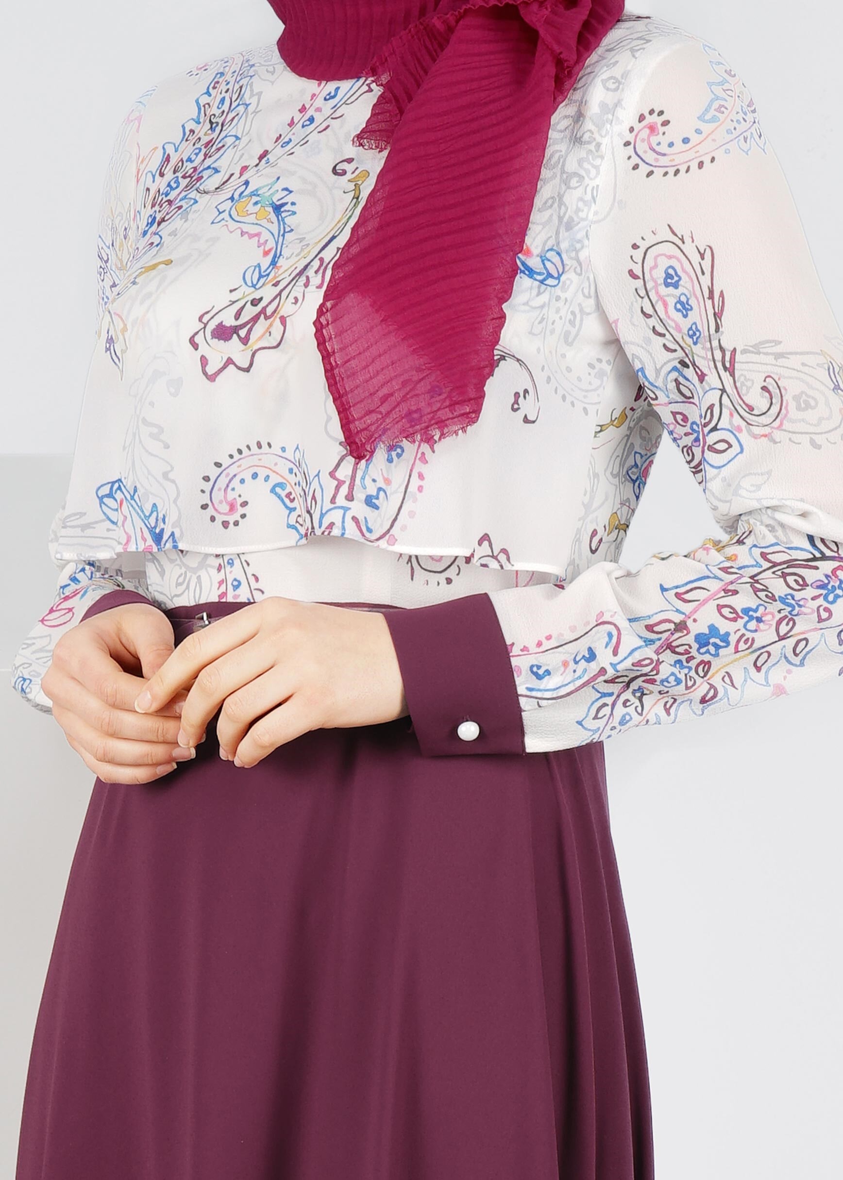 Tesettür giyim MÜRDÜM 4255 KOBE 2040 ELBİSE 38/44