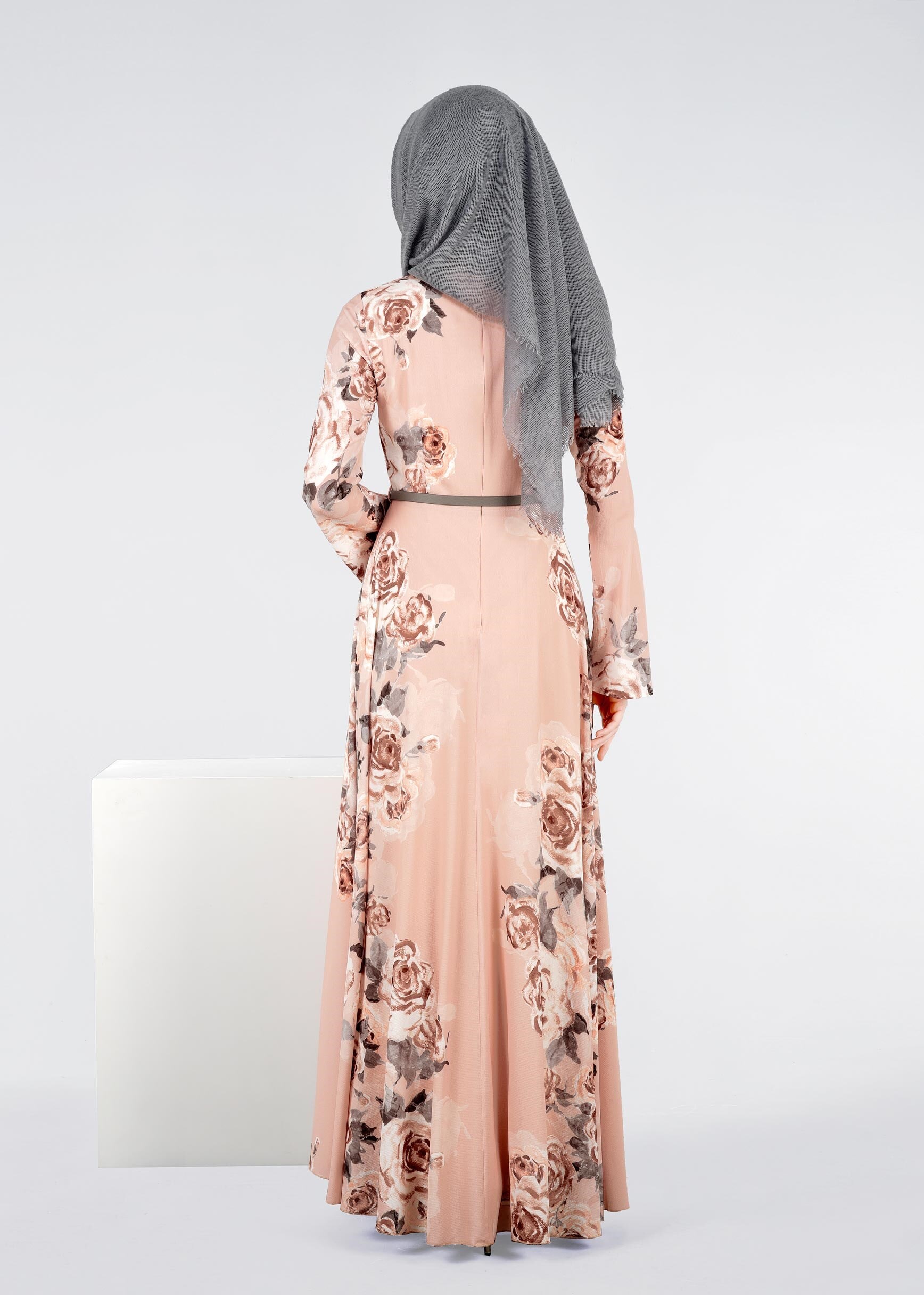 Tesettür giyim PUDRA 4289 KOBE 143139 ELBİSE 38/44 TEK40