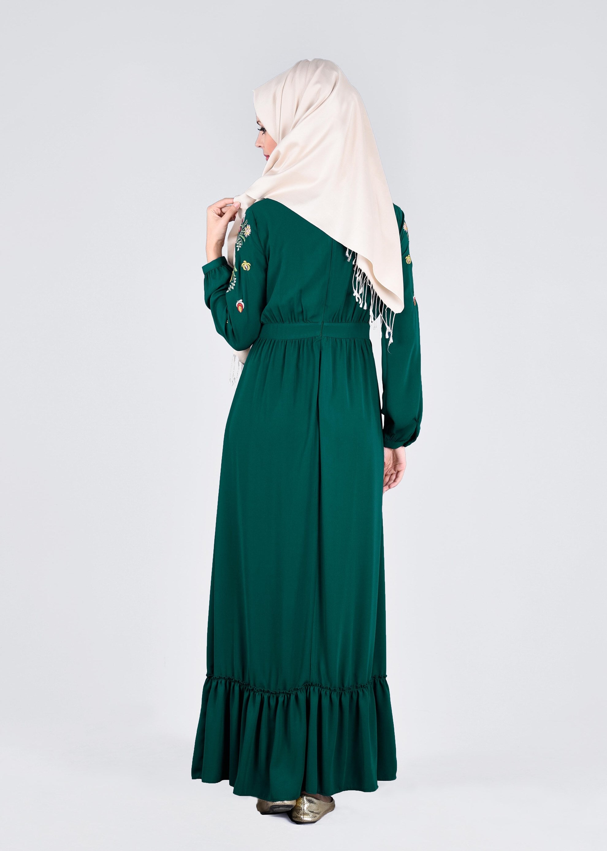 Tesettür giyim MAVİ 4337 SUDE 7011 ELBİSE 36/44 TEK38