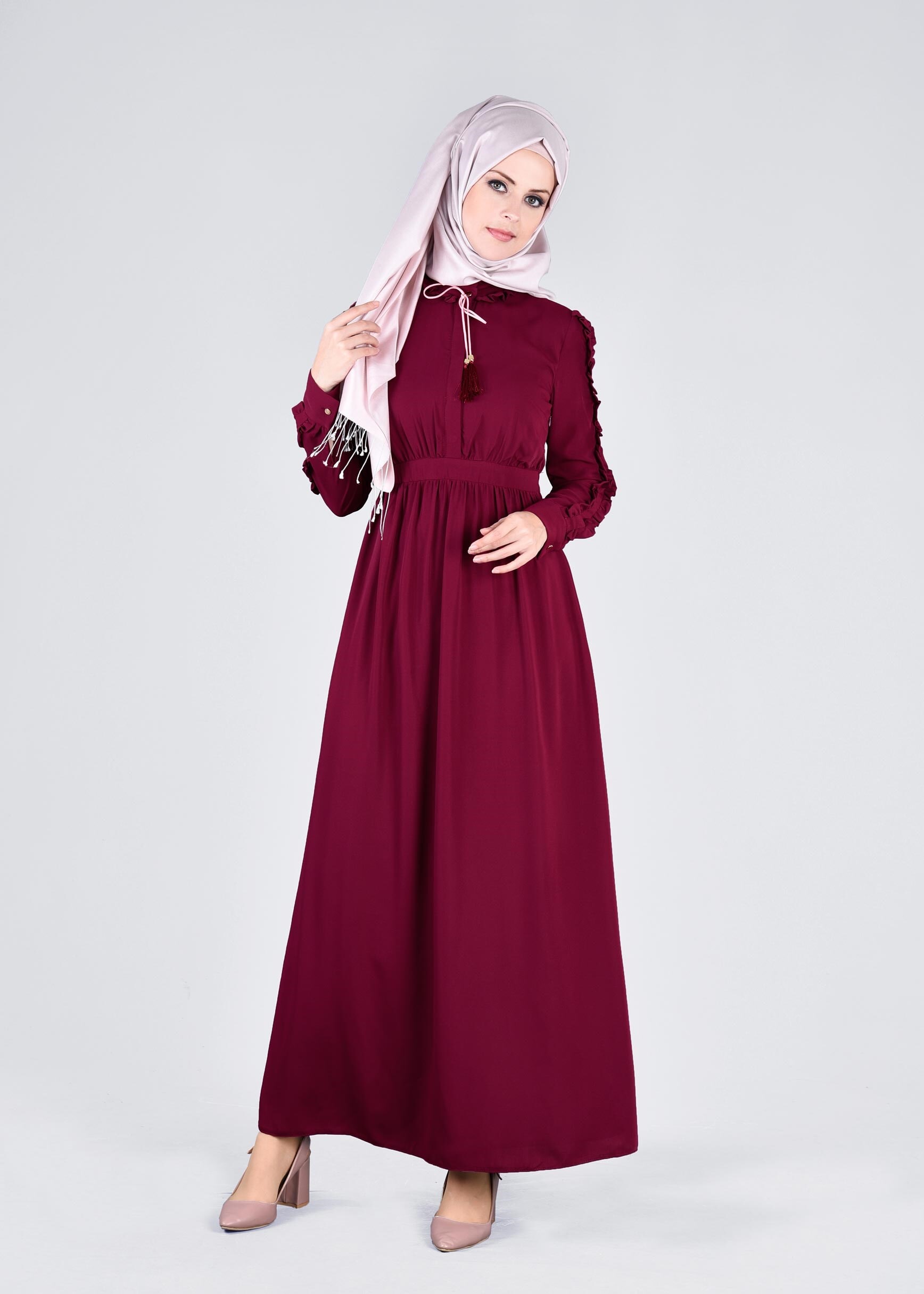 Tesettür giyim MÜRDÜM 4354 6277 ELBİSE 36/42 TEK38