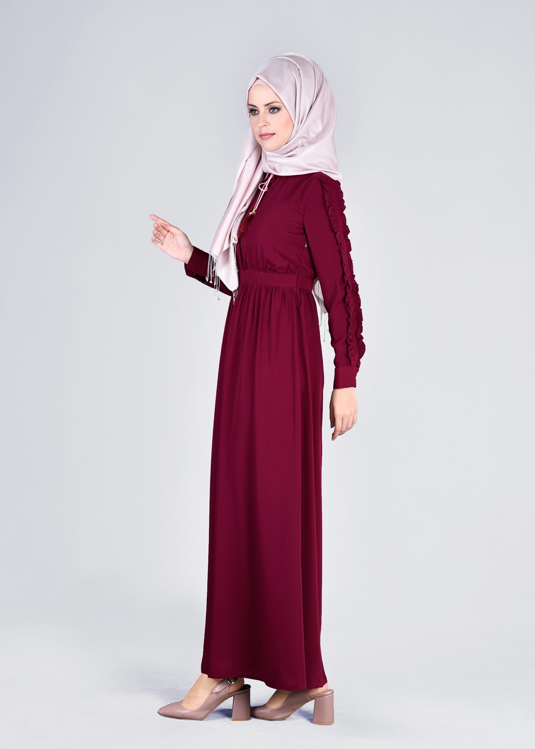 Tesettür giyim MÜRDÜM 4354 6277 ELBİSE 36/42 TEK38