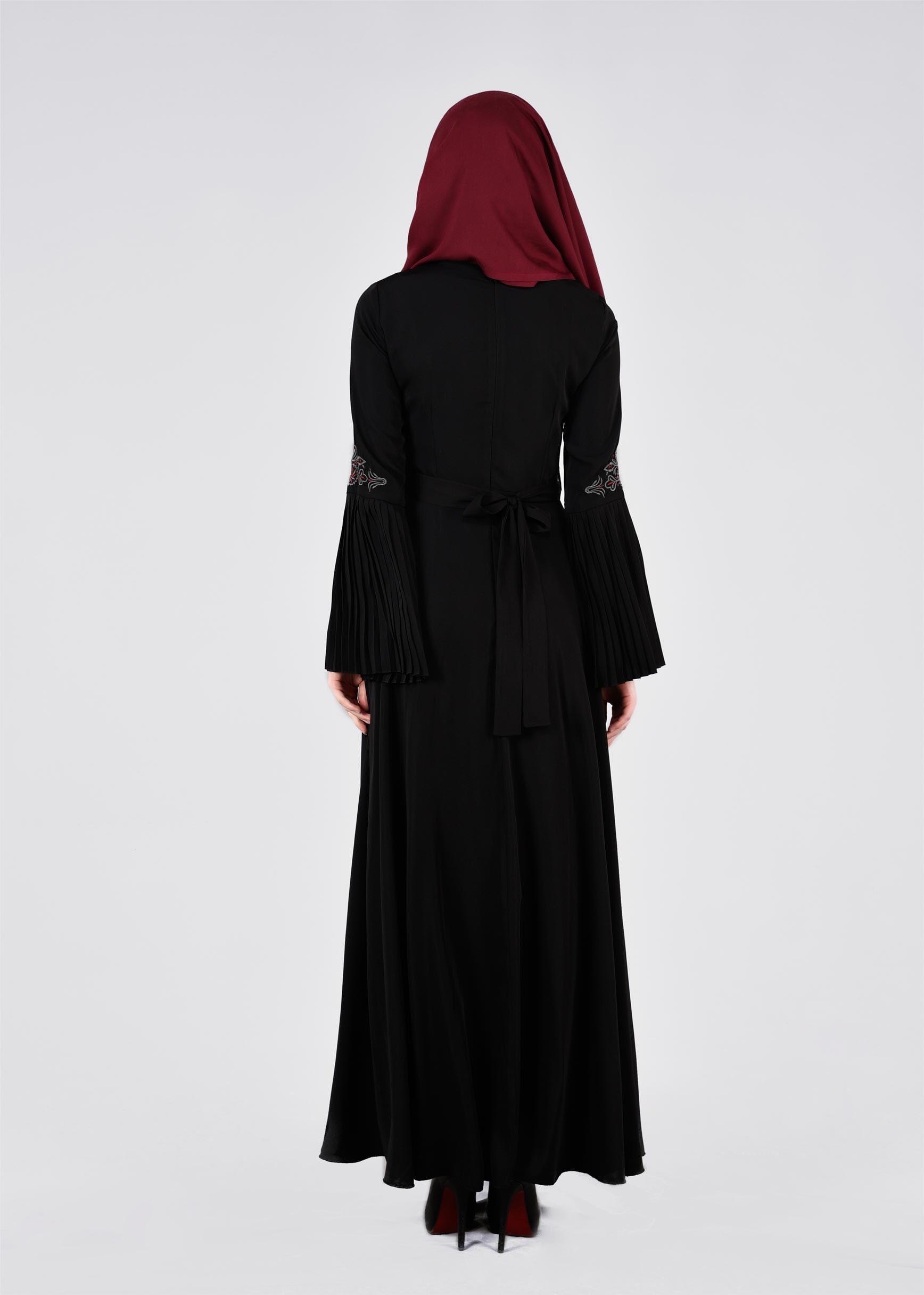 Tesettür giyim SİYAH 4421 6277 ELBİSE 38/44 TEK40