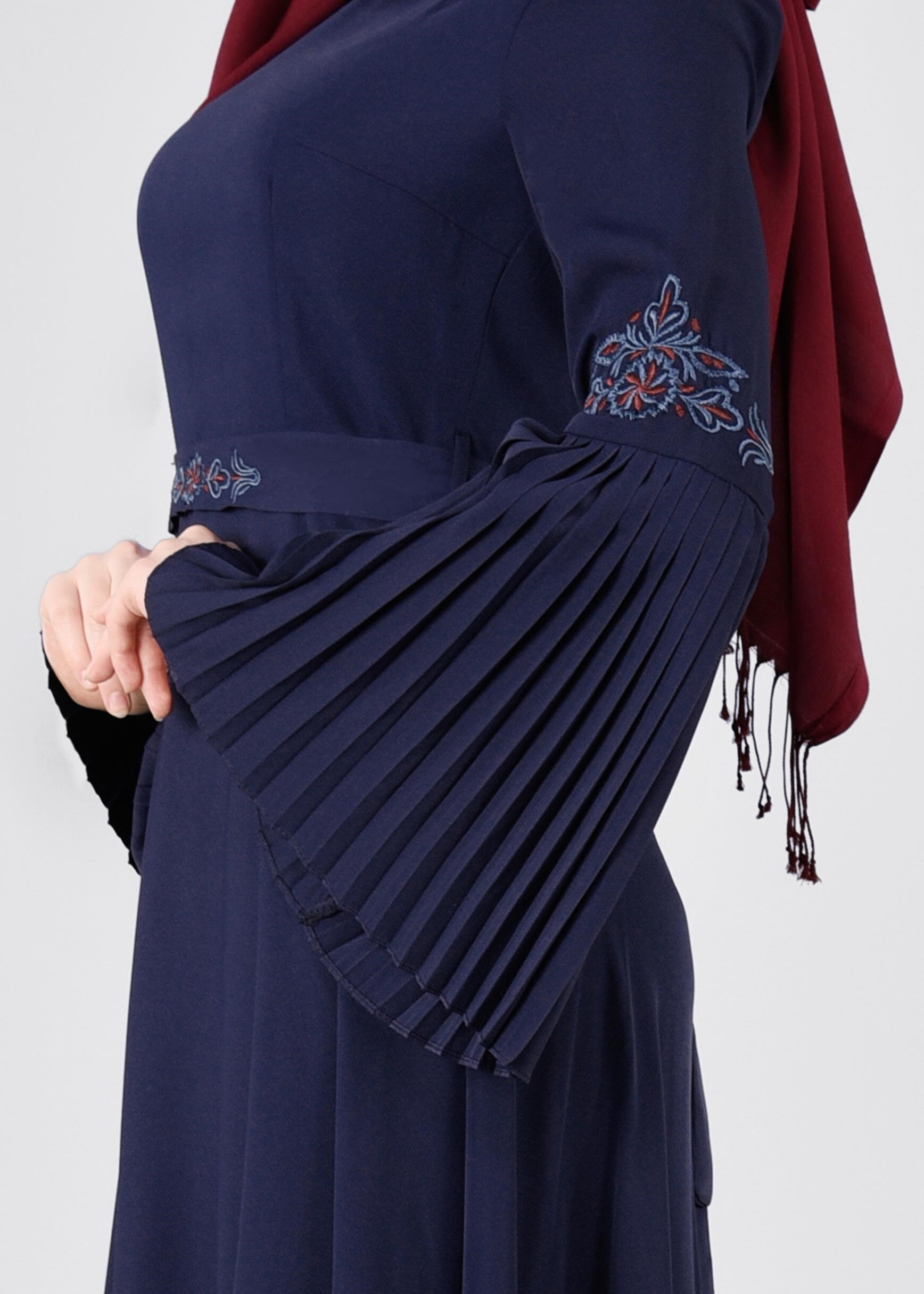 Tesettür giyim LACİVERT 4421 6277 ELBİSE 38/44 TEK40