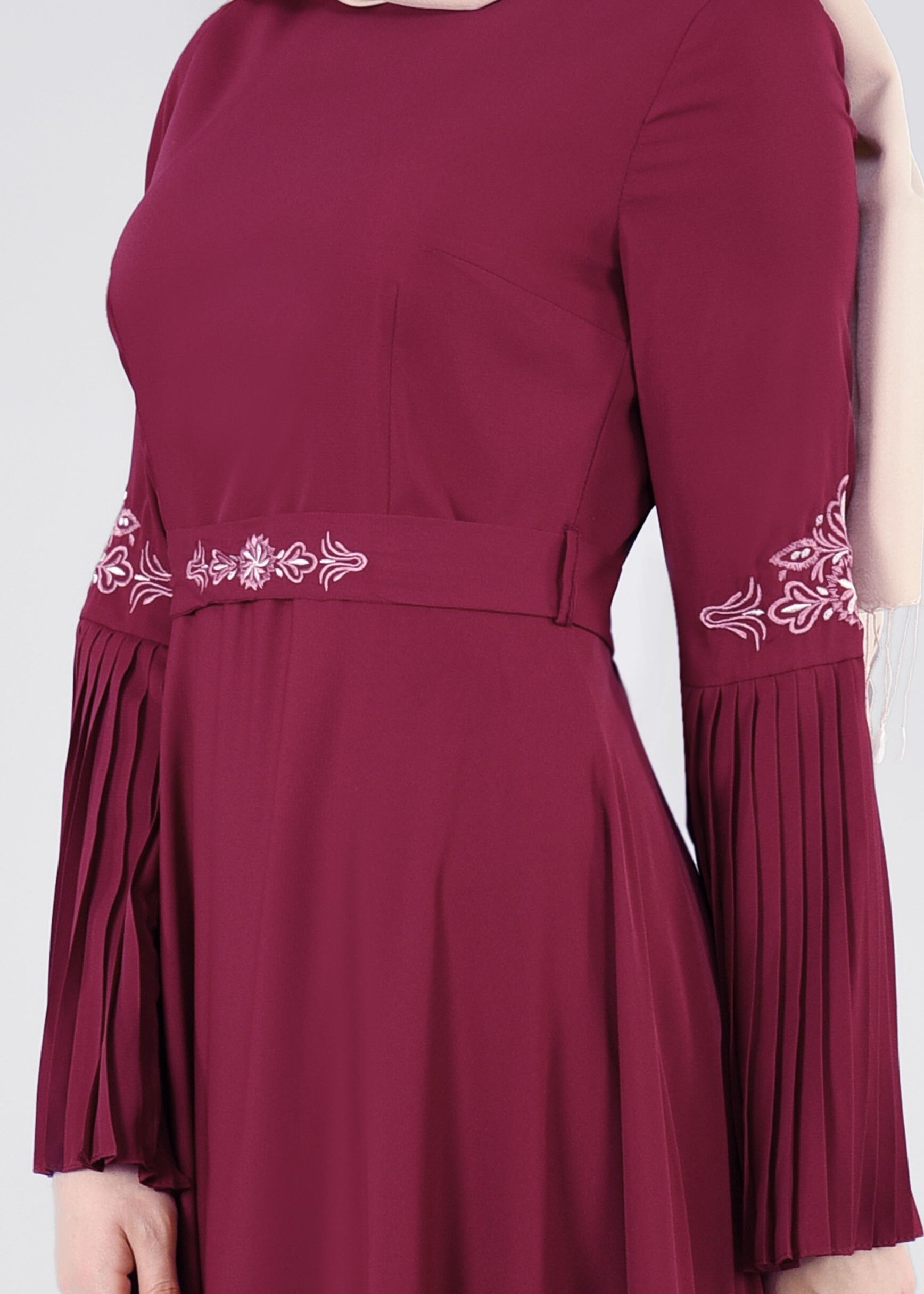 Tesettür giyim MOR 4421 6277 ELBİSE 38/44 TEK40