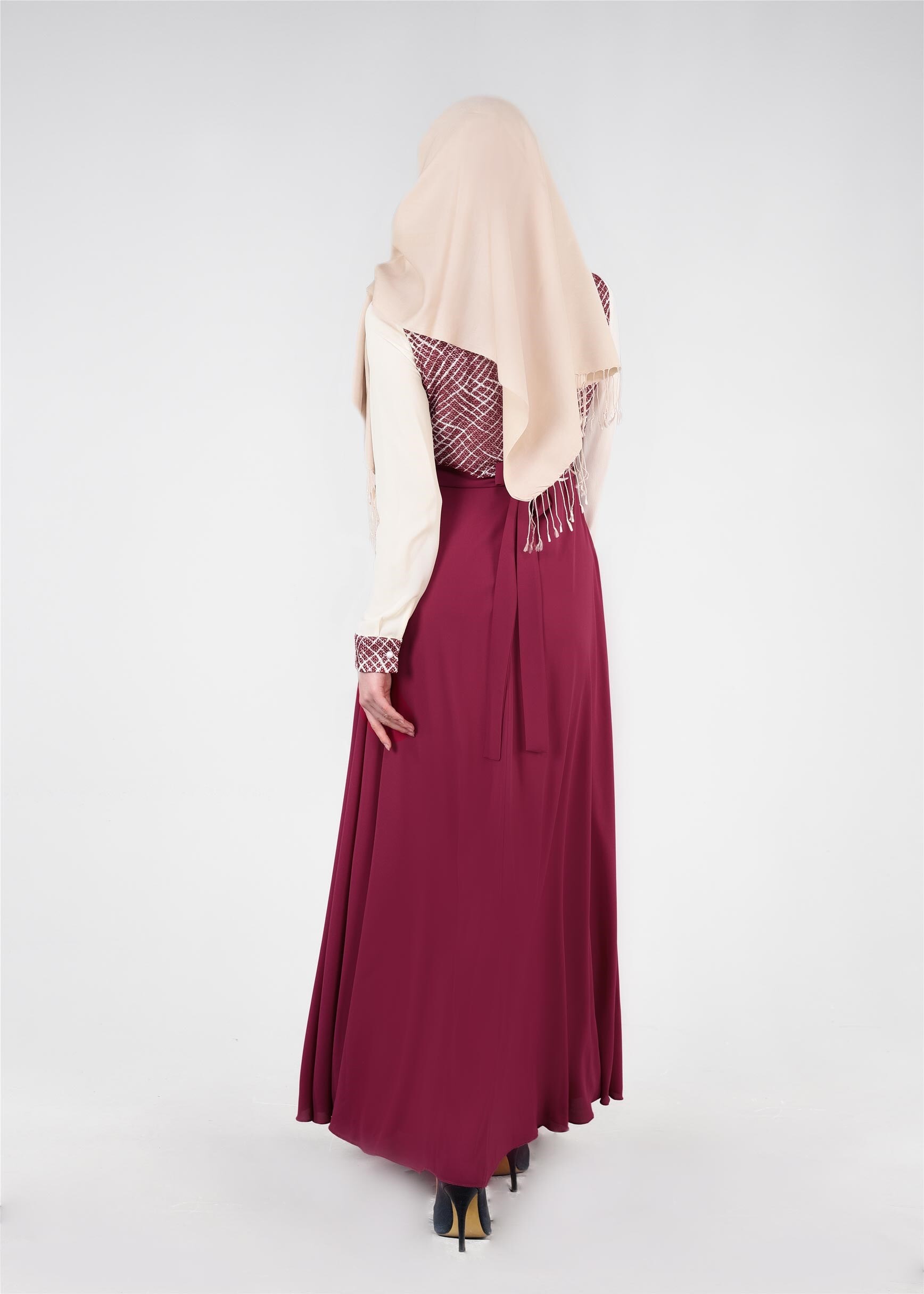 Tesettür giyim MOR 4474 Esinti Tesettür Elbise 38/44 TEK40