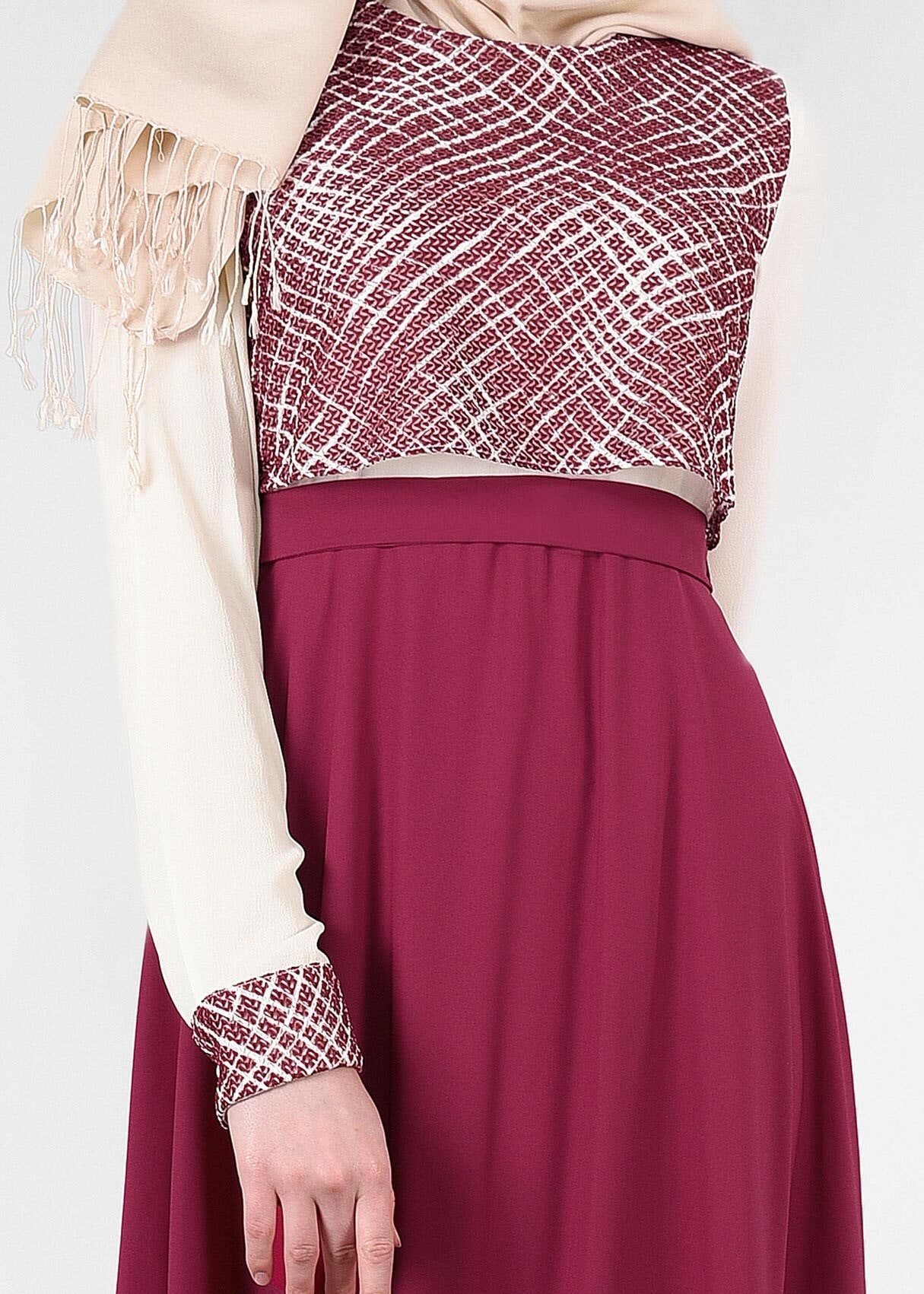 Tesettür giyim MOR 4474 Esinti Tesettür Elbise 38/44 TEK40