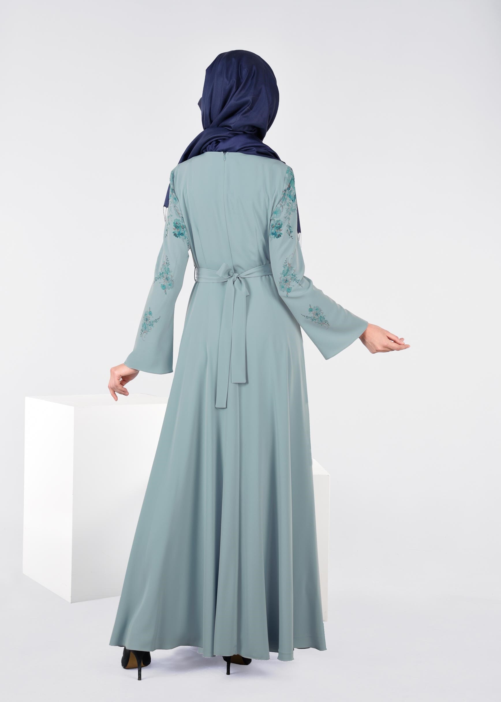 Tesettür giyim MAVİ 4494 NEW LOREN ELBİSE 38/44 TEK40