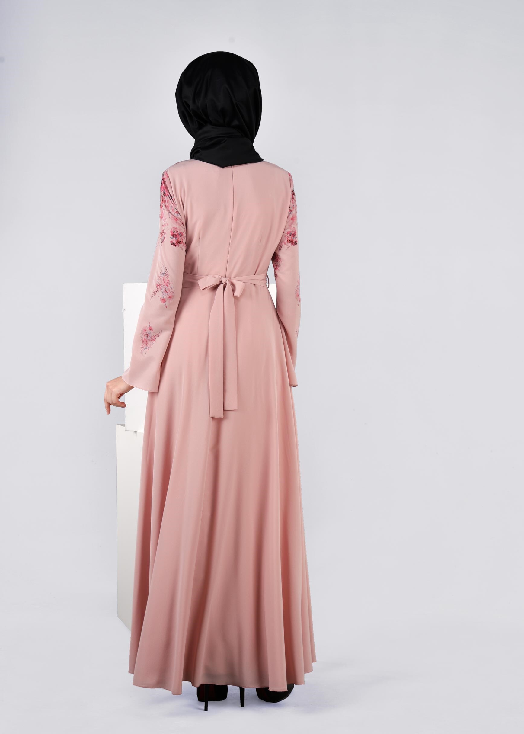 Tesettür giyim PUDRA 4494 NEW LOREN ELBİSE 38/44 TEK40