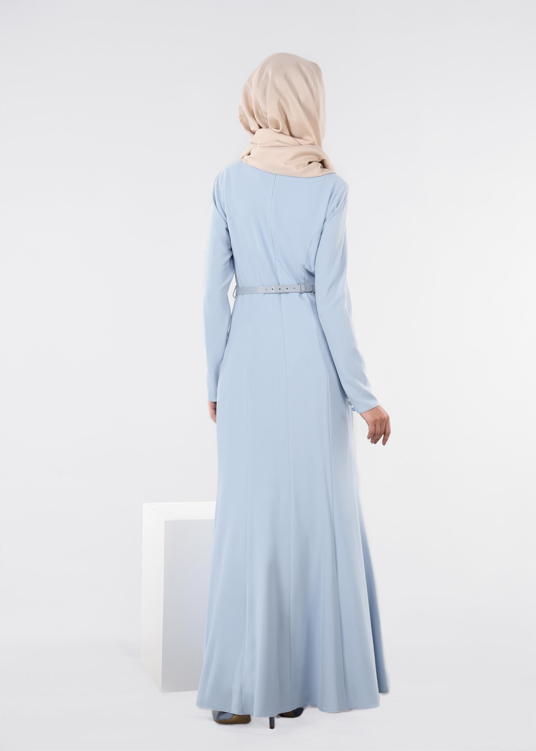 Tesettür giyim MAVİ 4496 CAMİLA 6385 ELBİSE 38/44 TEK40