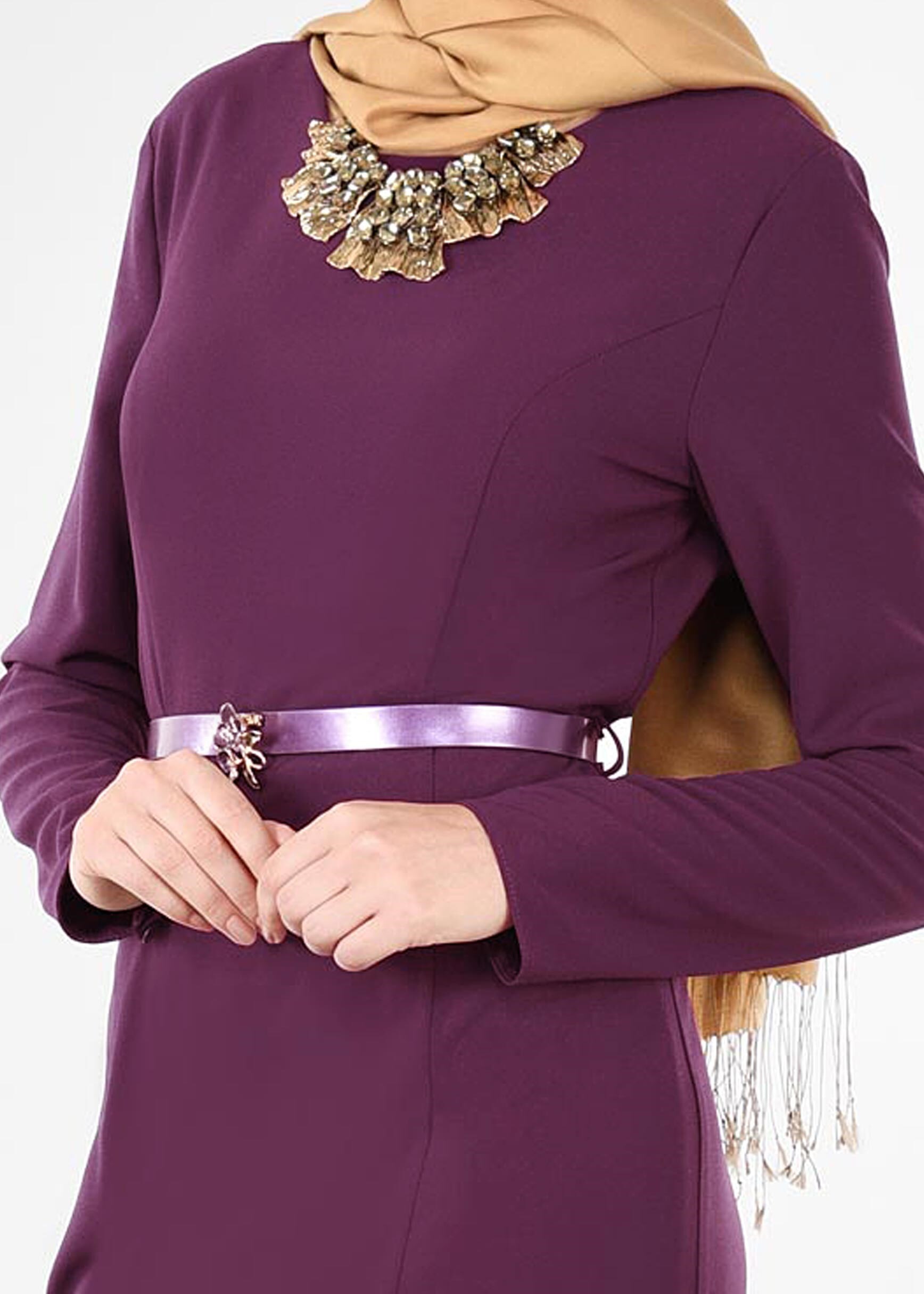 Tesettür giyim MÜRDÜM 4496 CAMİLA 6385 ELBİSE 38/44 TEK40