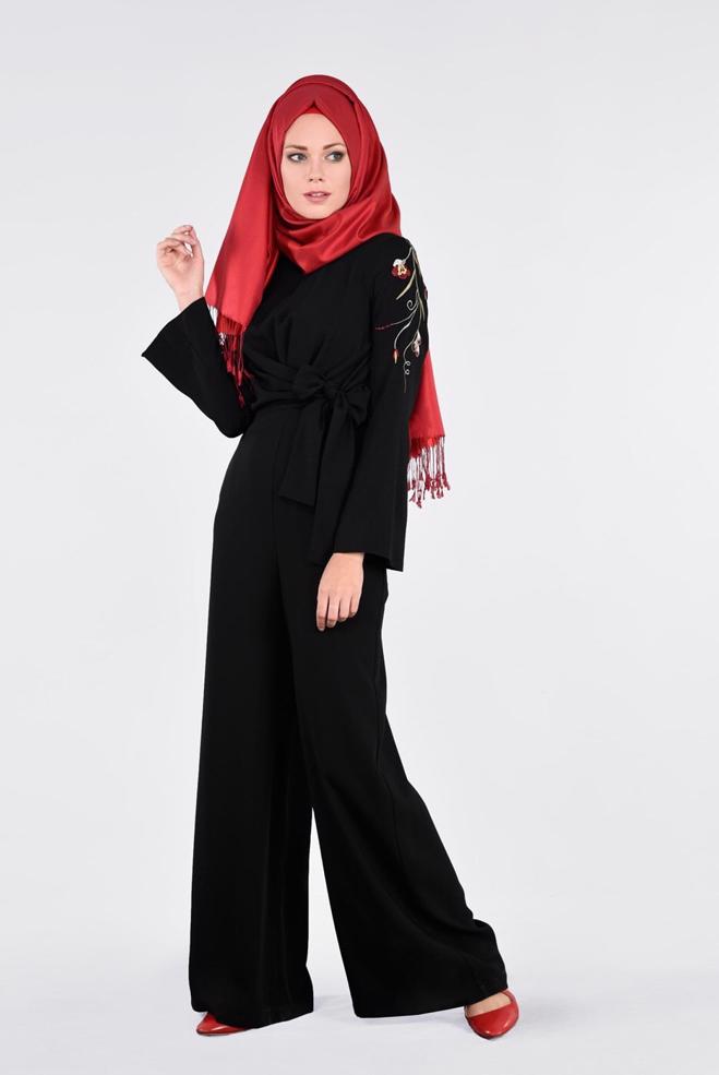 Vêtements hijab NOIR 4520 ALEYNA TULUM 38/42 TEK36 - ALVİNA