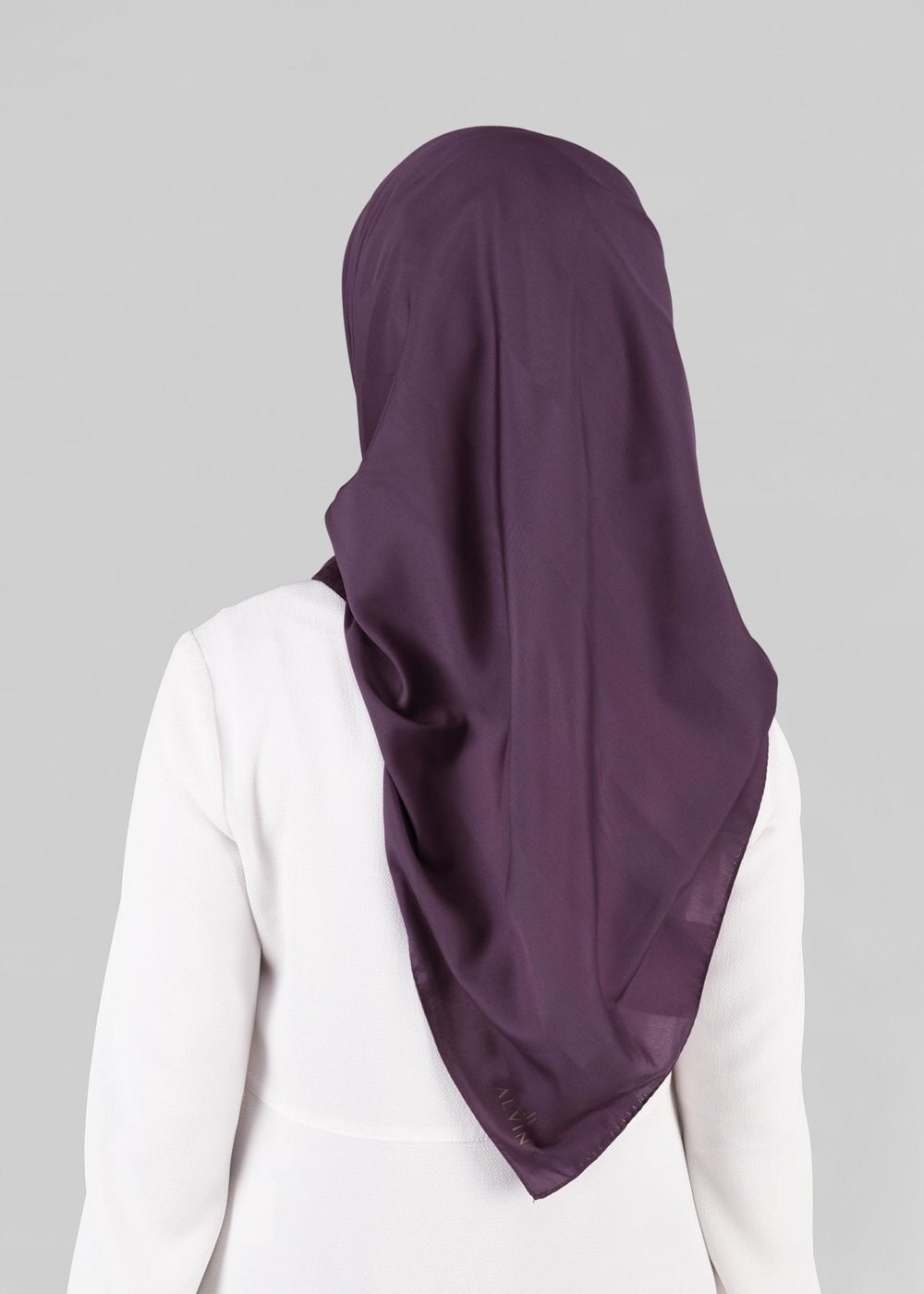 Tesettür giyim MÜRDÜM 9868 ALVİNA SATEN ÇİZGİLİ SATEN EŞARP