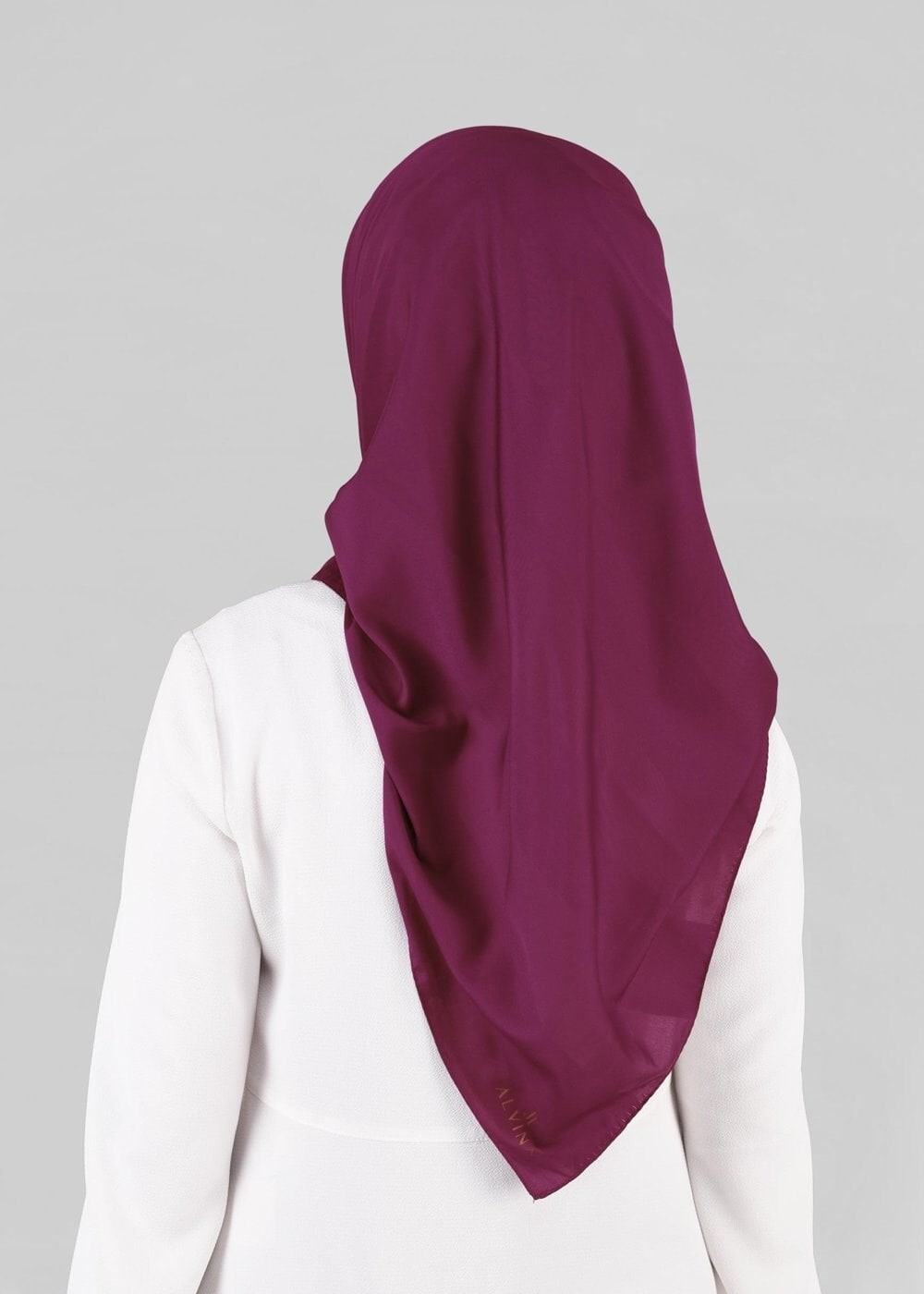 Tesettür giyim MOR 9868 ALVİNA SATEN ÇİZGİLİ SATEN EŞARP